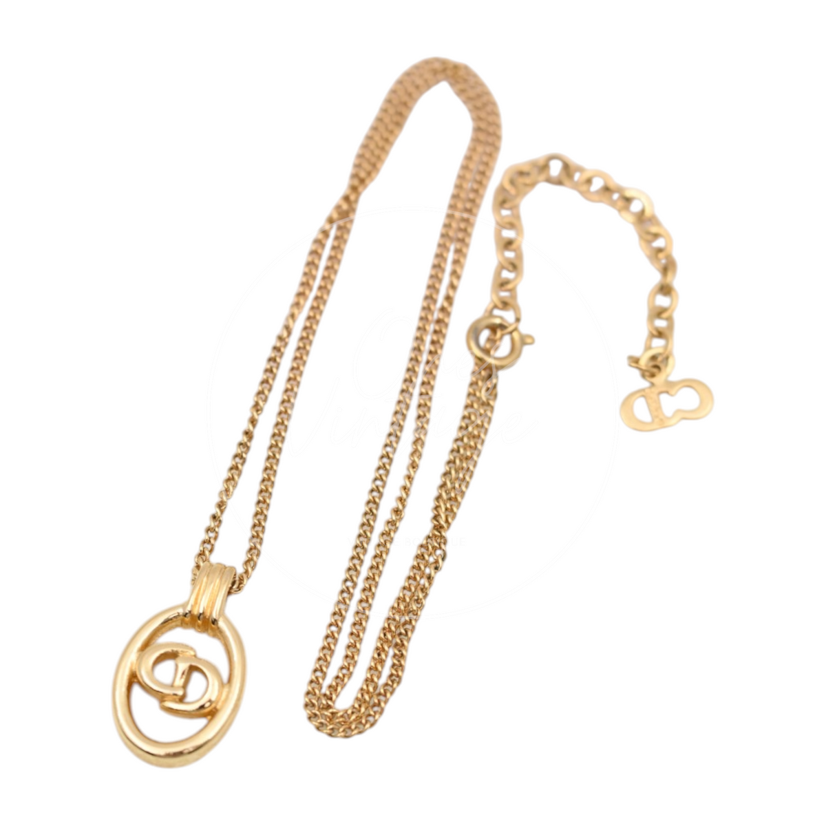 Christian Dior CD Pendant Necklace