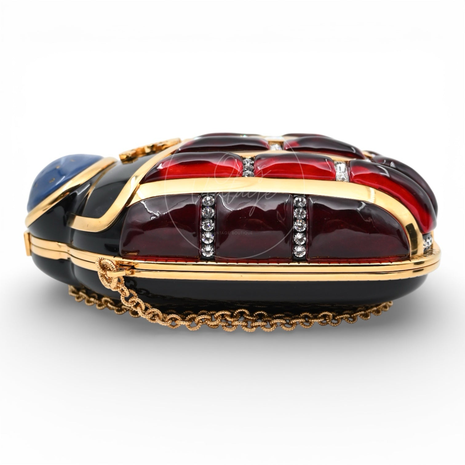 Chanel Egypt Scarab Bag Evening Clutch Bag from Chanel's 2019 Métiers d'Art collection GHW Multicolour Series 27