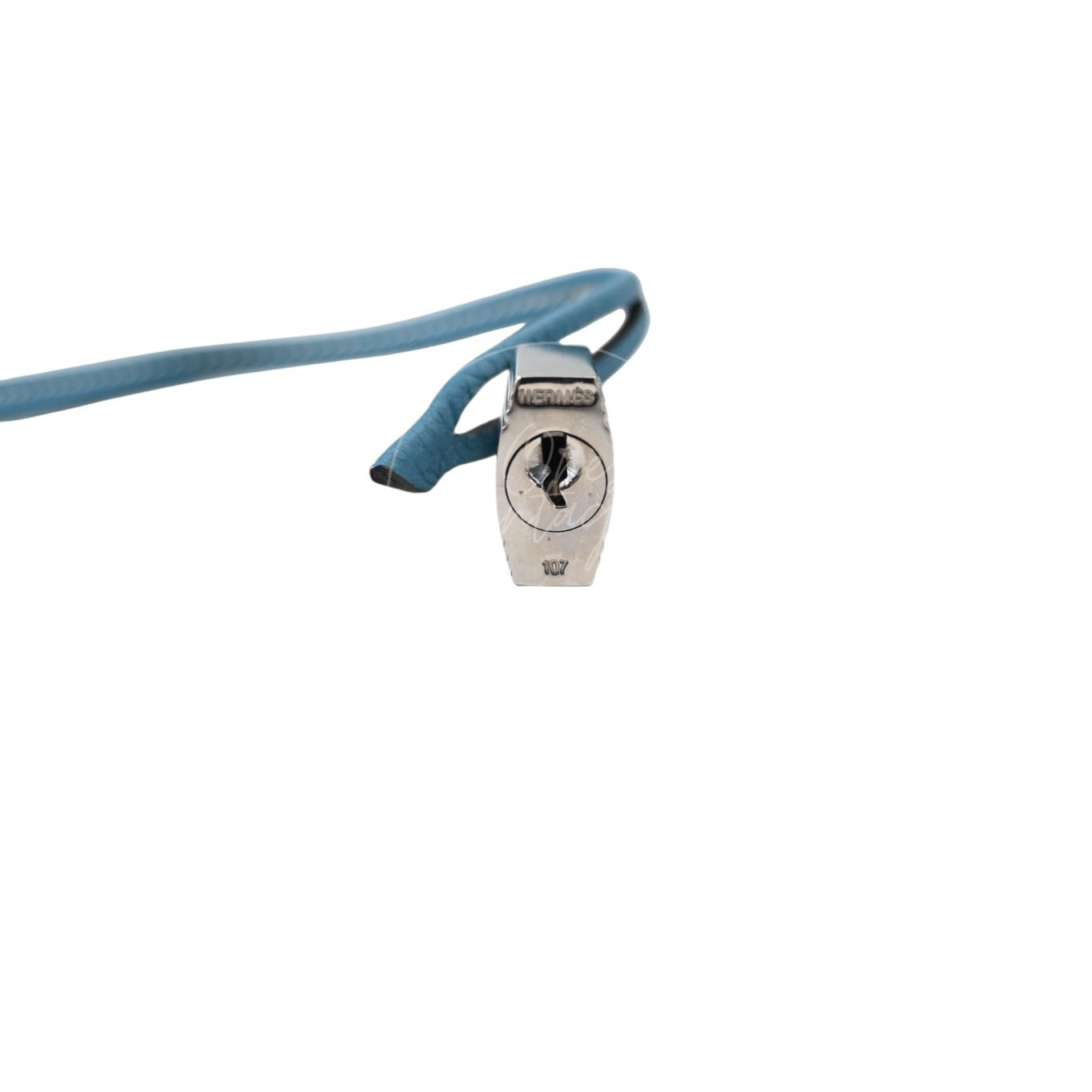 Hermes Birkin 30 Denim Tolie PHW Blue Square F