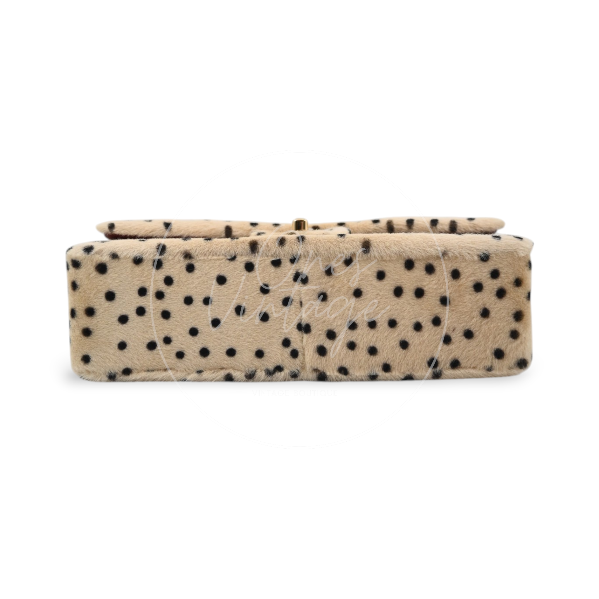 Chanel Classic Flap Bag 25 Cheetah Printed Pony Hair GHW Brown Series UP