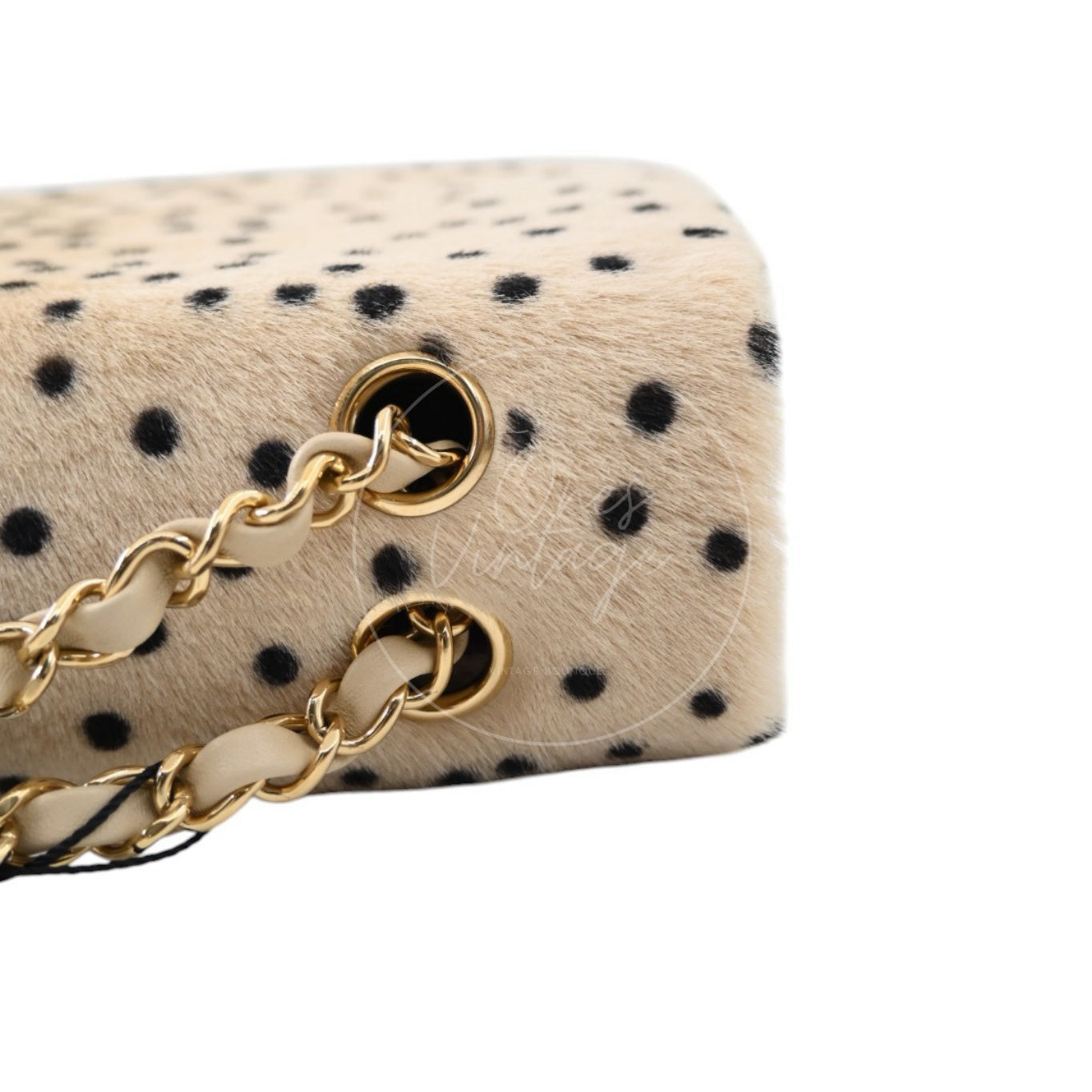 Chanel Classic Flap Bag 25 Cheetah Printed Pony Hair GHW Brown Series UP