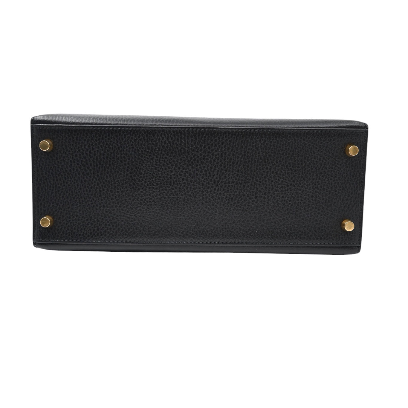 [Pre-owned Hermes Kelly 28 K28 Black Ardennes Stamp Square C handbag