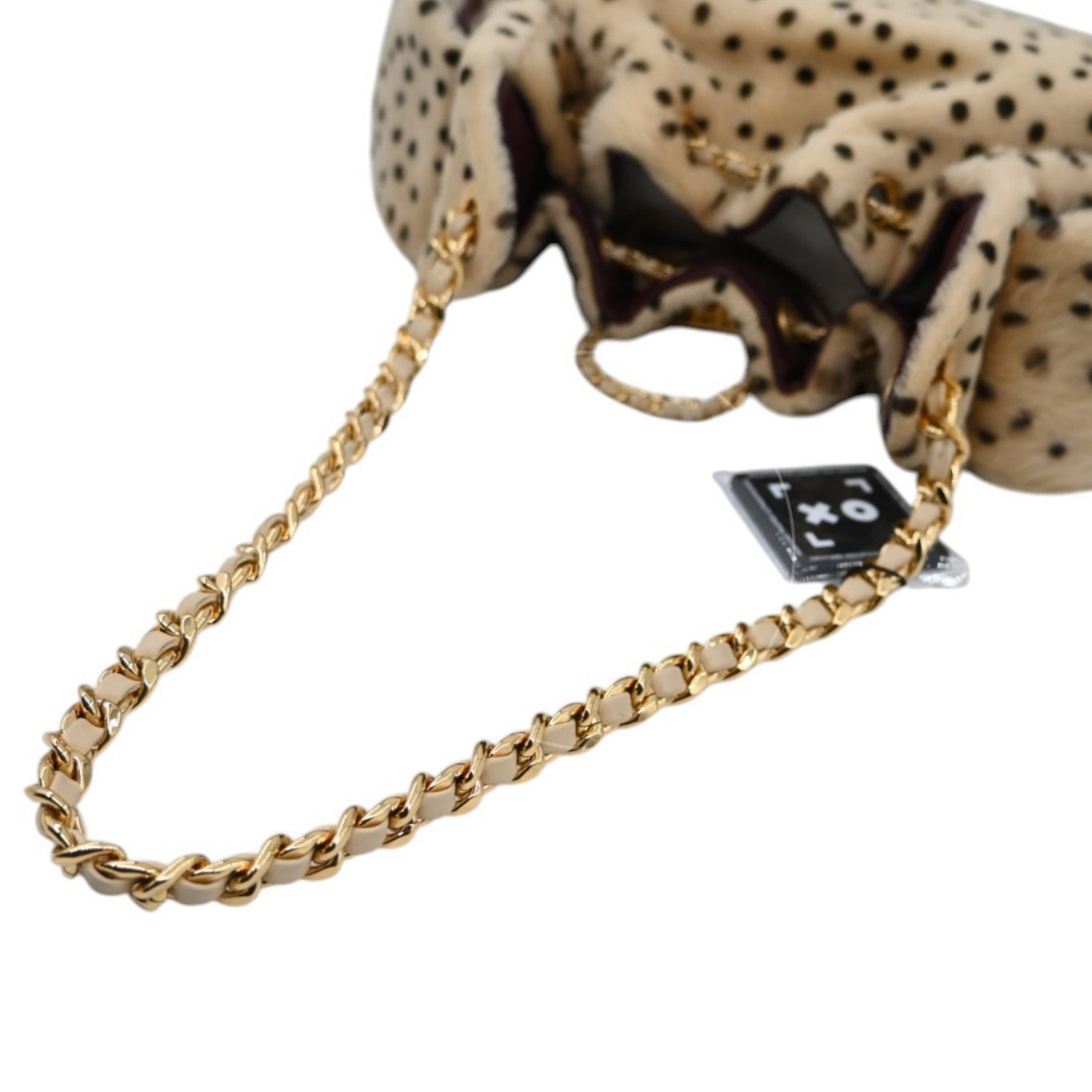 Chanel 25 Bag Mini Pony Hair Cheetah GHW Beige Black Series JX