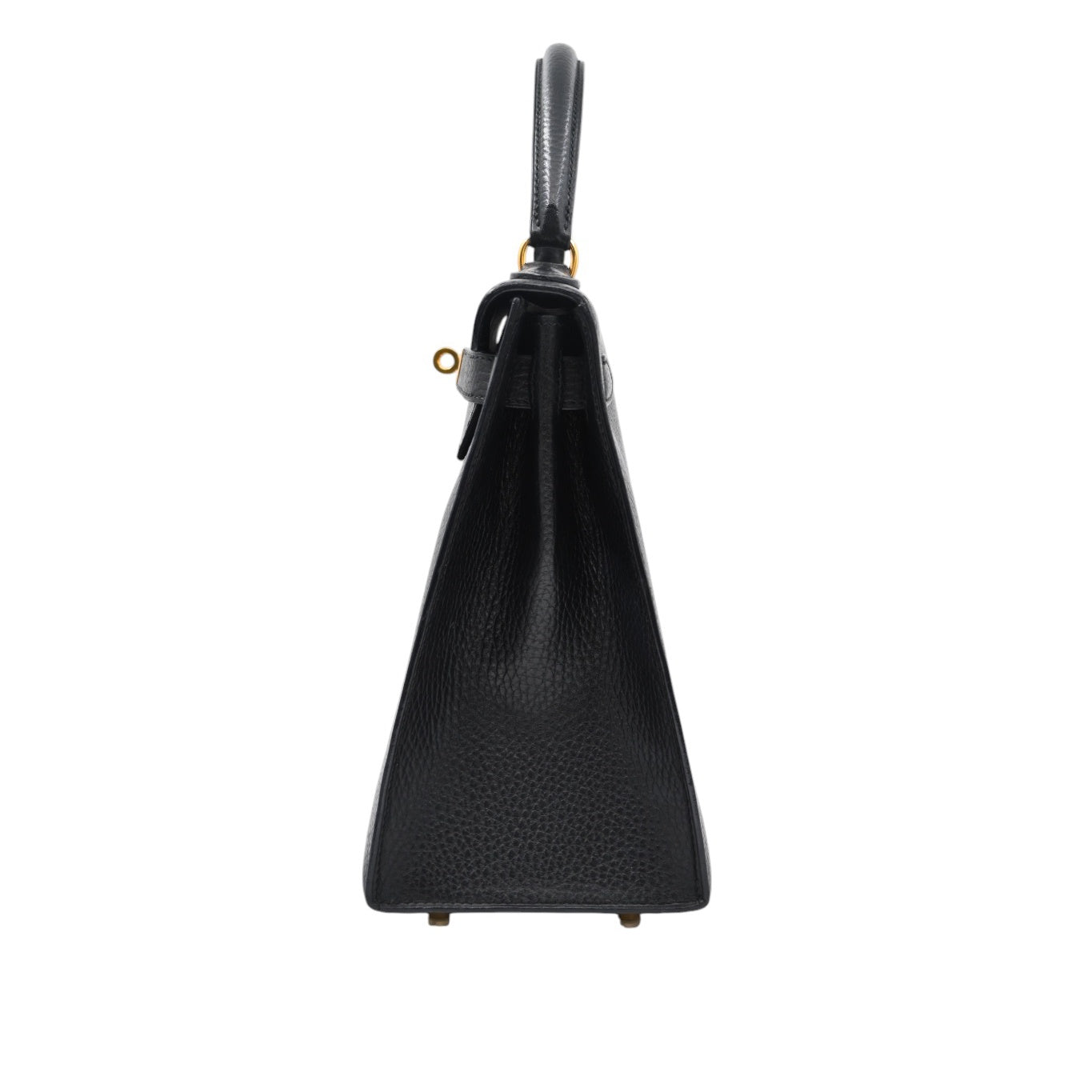 [Pre-owned Hermes Kelly 28 K28 Black Ardennes Stamp Square C handbag