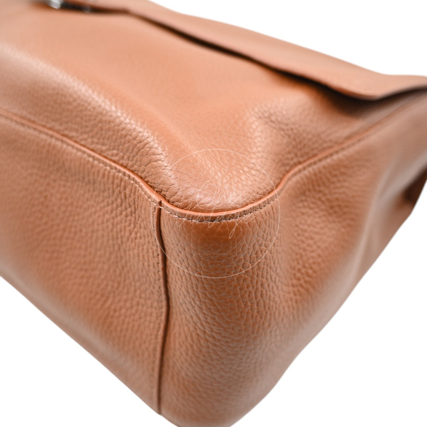 Chanel Maxi Flap Bag Grained Calfskin Caramel SHW Series X6