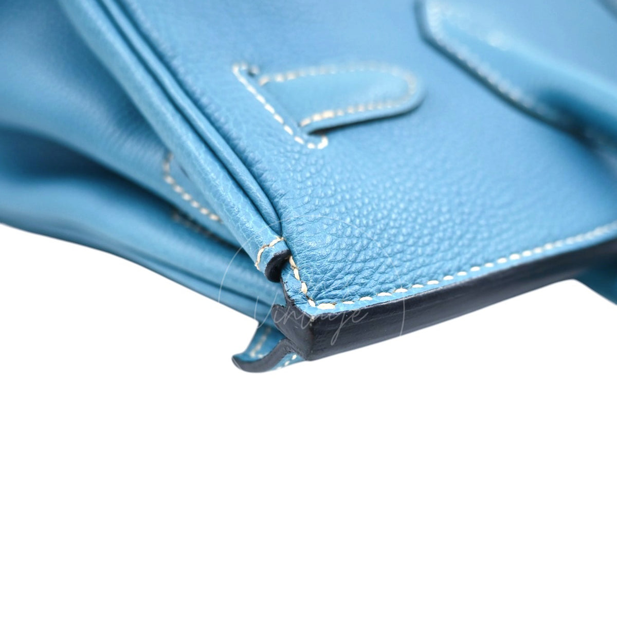 Hermes Birkin 30 Togo Denim Jean PHW Square I