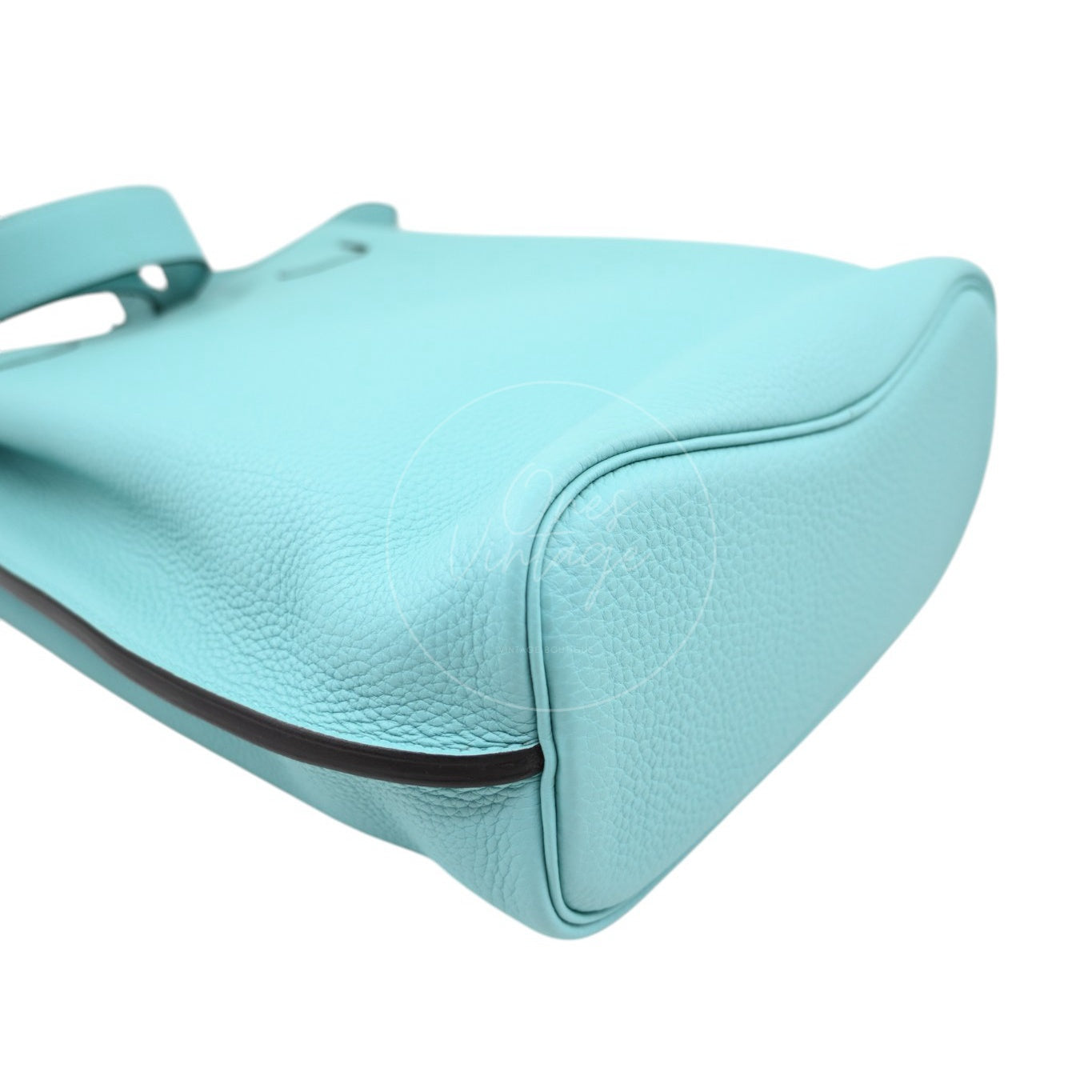 Hermes So Kelly 22 Togo Atoll Blue PHW Stamp T