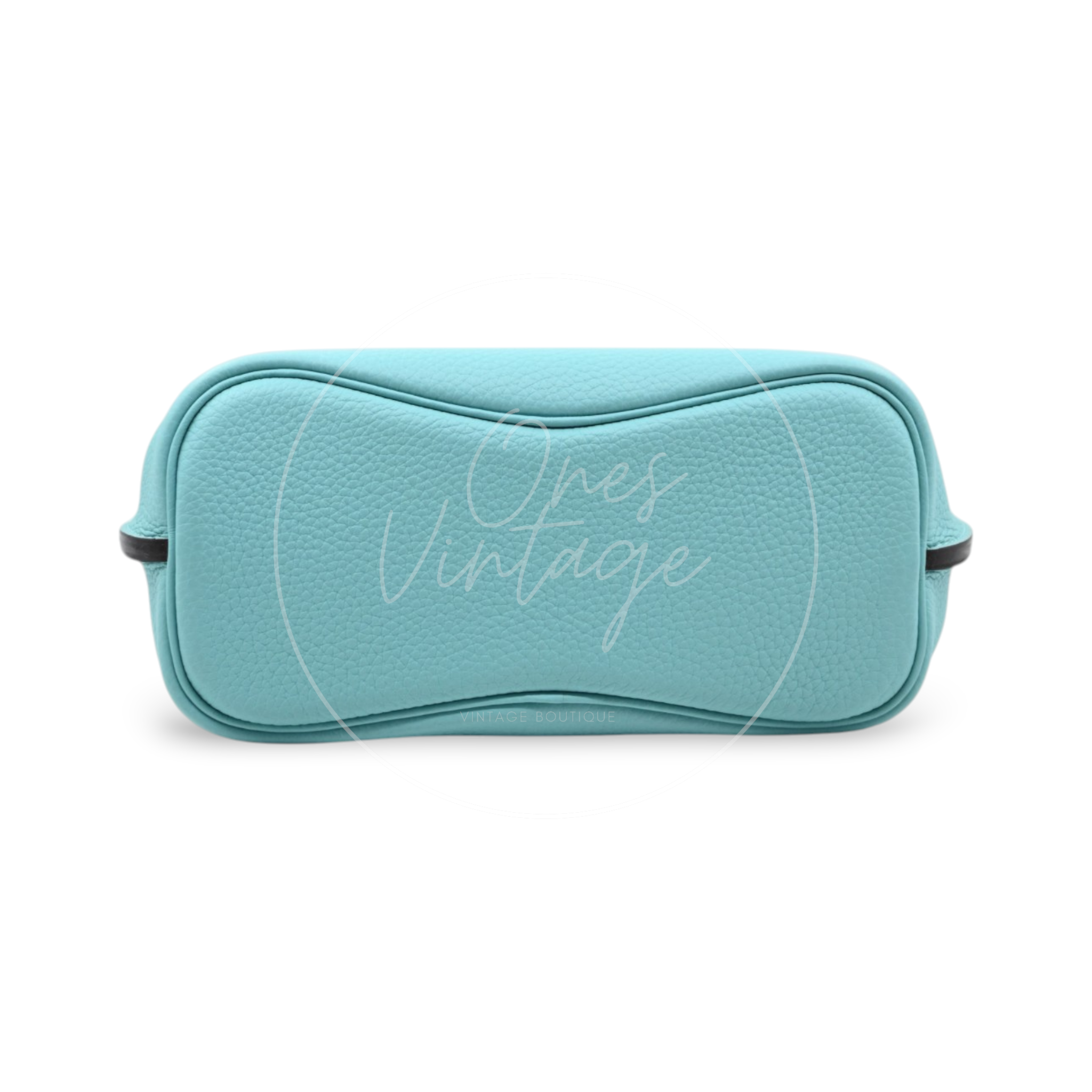 Hermes So Kelly 22 Togo Atoll Blue PHW Stamp T