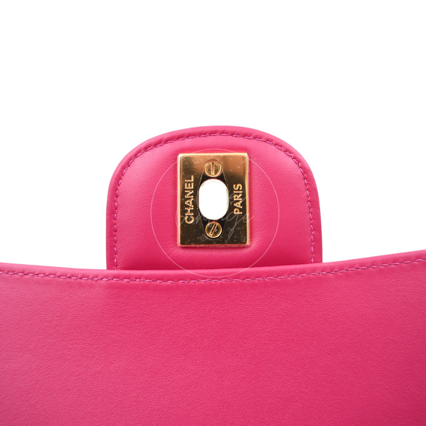Chanel Shiny Alligator Medium Classic Flap Bag GHW Pink Series 27