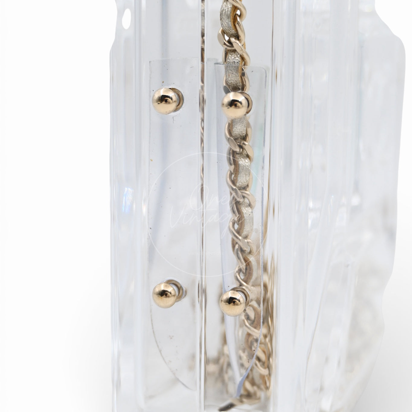 Chanel Gasoline Transparent Evening Clutch Bag GHW Clear 2015