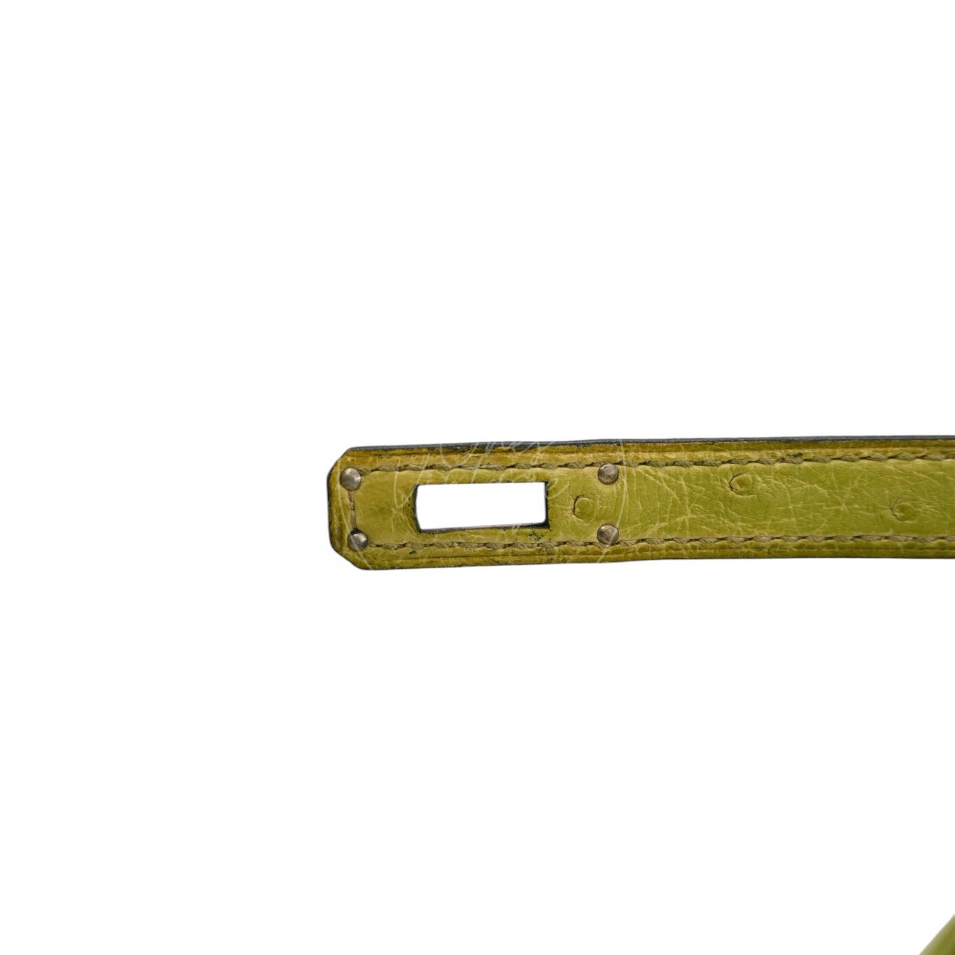 Hermes Birkin 25 Ostrich PHW Green Square J