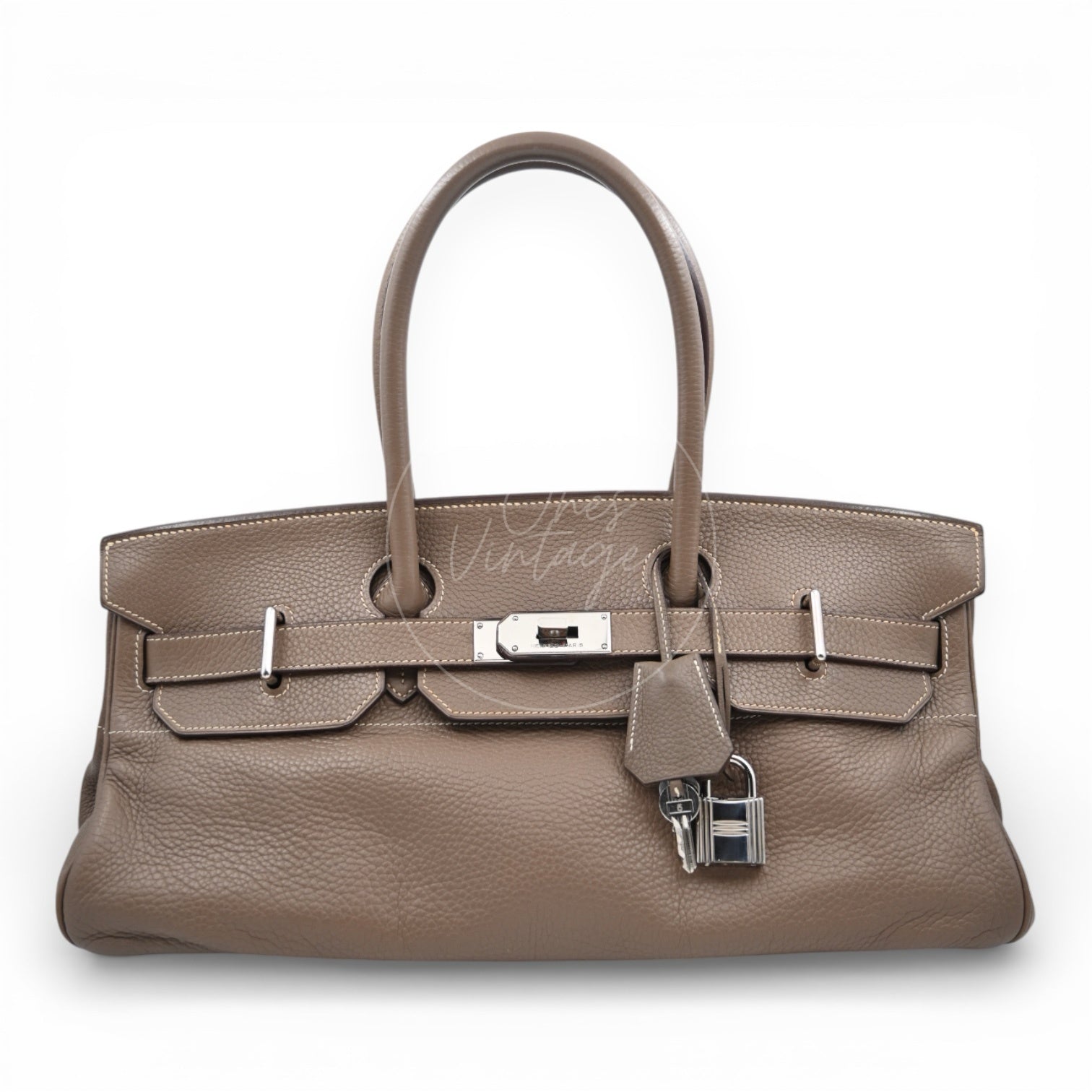 Hermes Birkin Shoulder Etoupe Togo PHW Square I