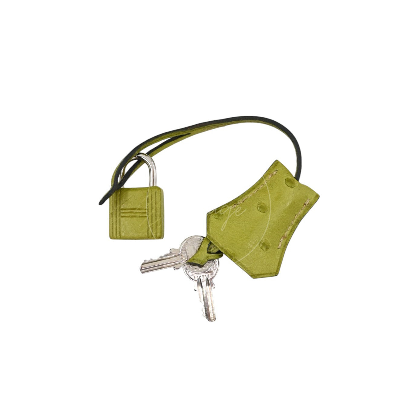 Hermes Birkin 25 Ostrich PHW Green Square J