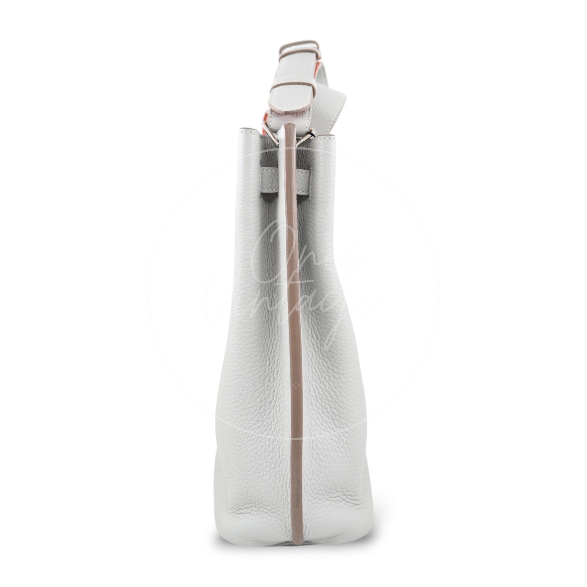 Hermes So Kelly 22 PHW Square Q Gris Pearl