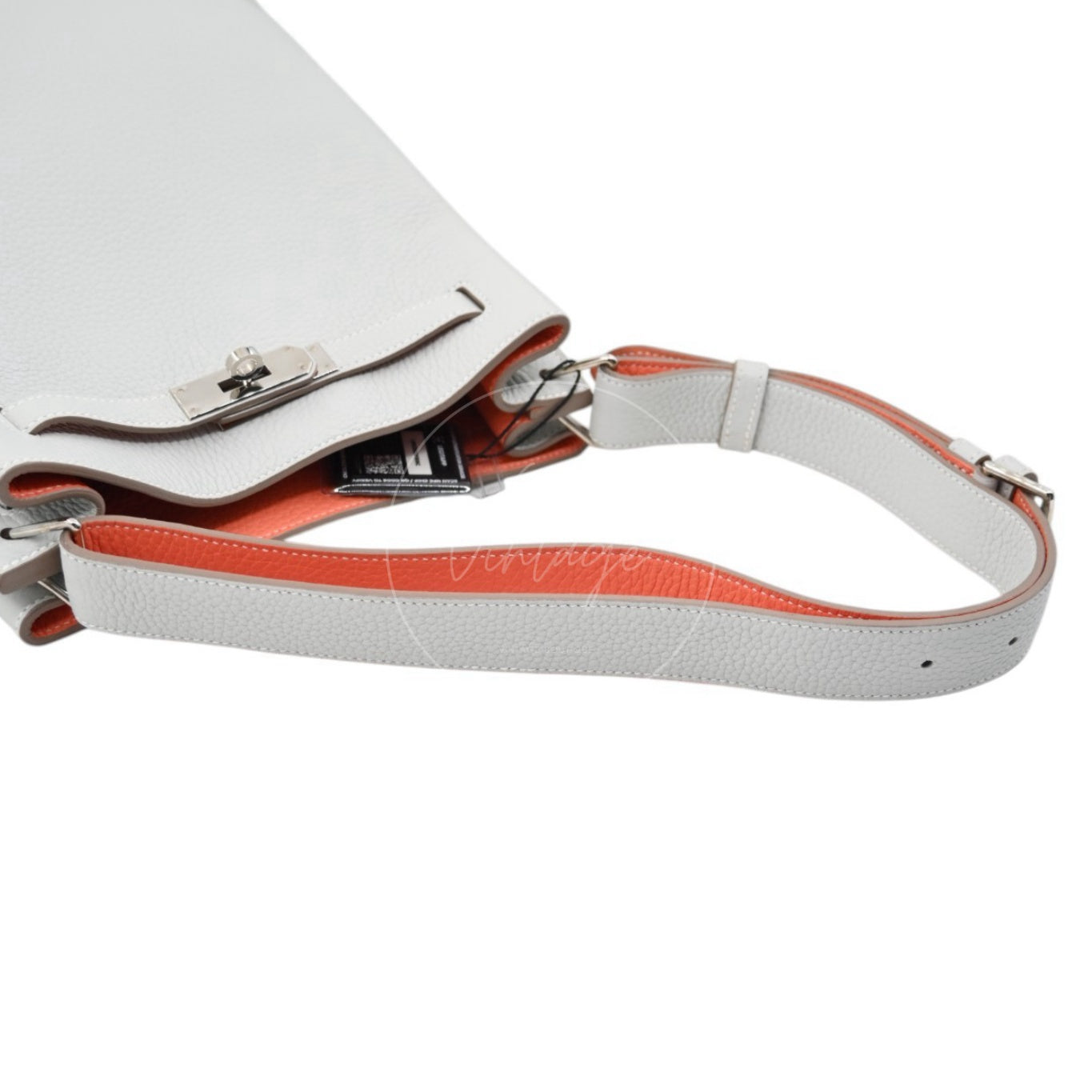 Hermes So Kelly 22 PHW Square Q Gris Pearl