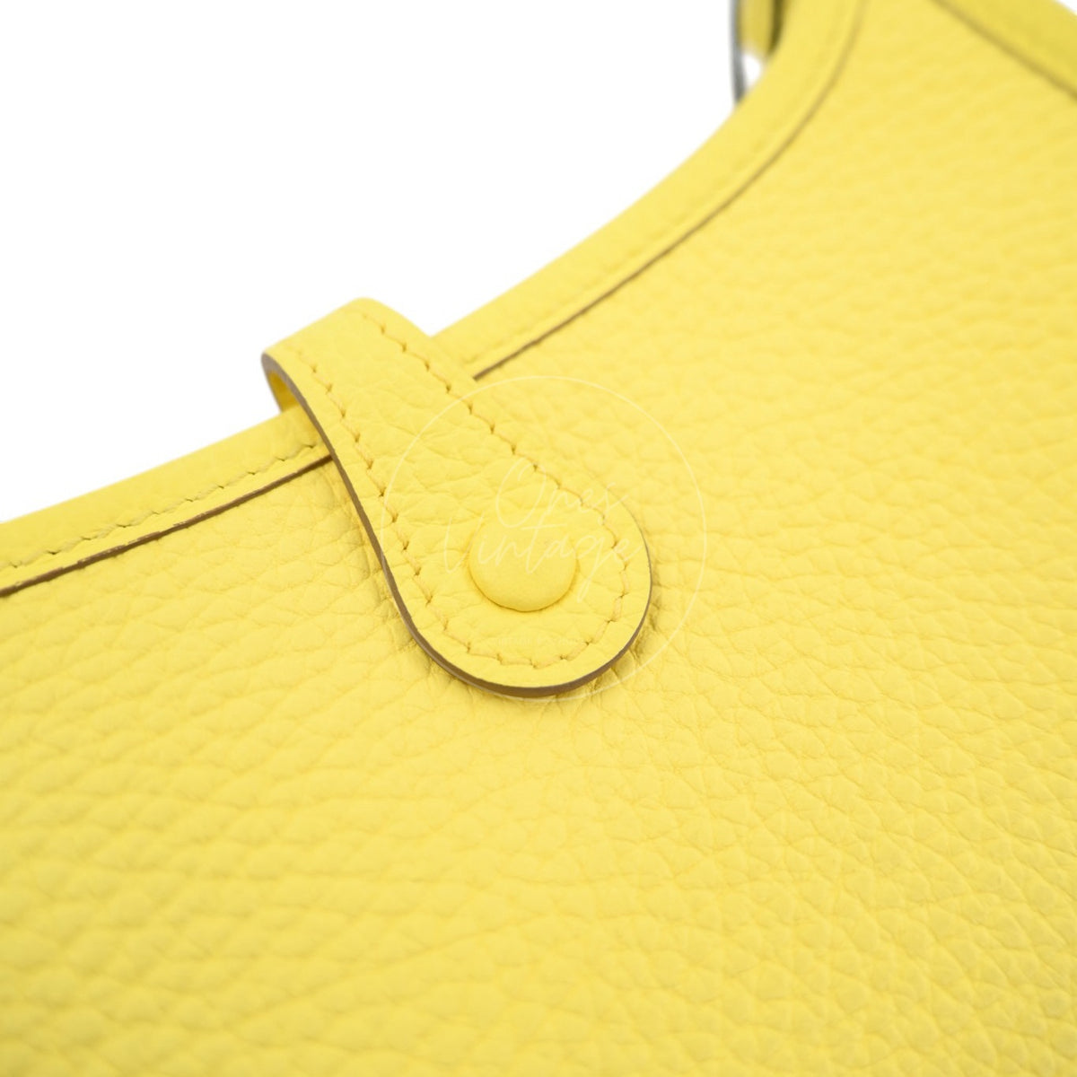 Hermes Evelyne TPM Lime Clemence PHW Stamp W