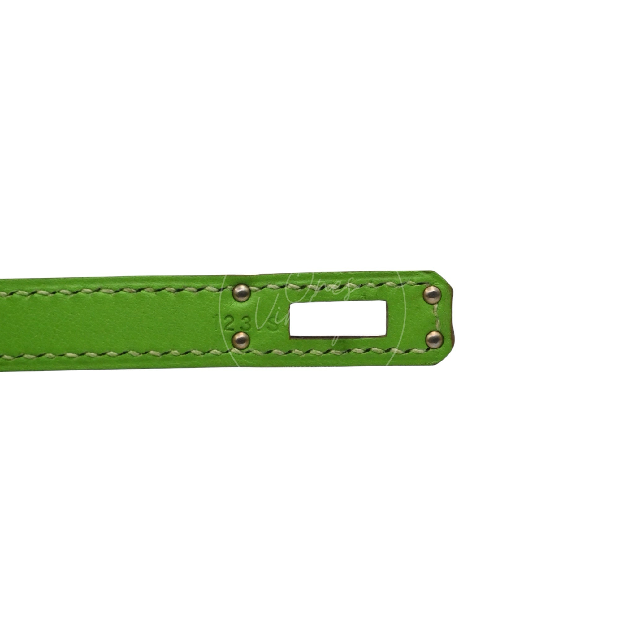Hermes Mini Kelly Pochette Swift PHW Apple Green Square P