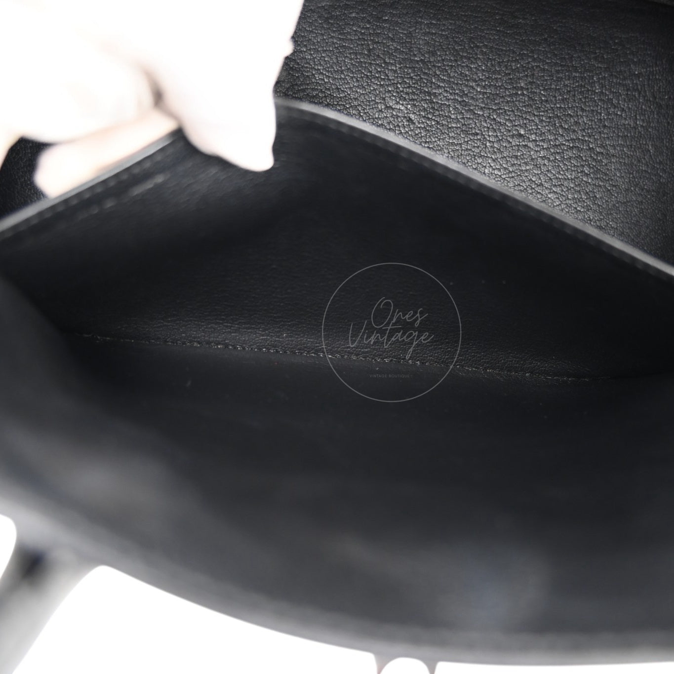 Hermes Birkin 30 So Black Box Calf Leather PVD Square N