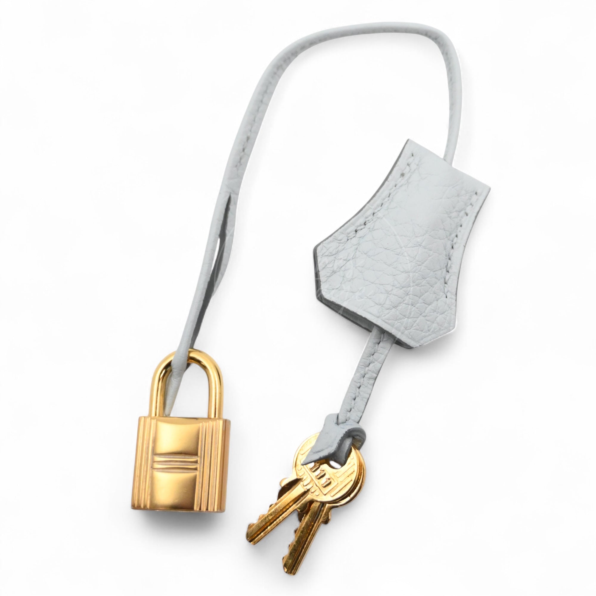 Hermes Birkin 35 TC GHW Gris Pale x Denim Blue Square F
