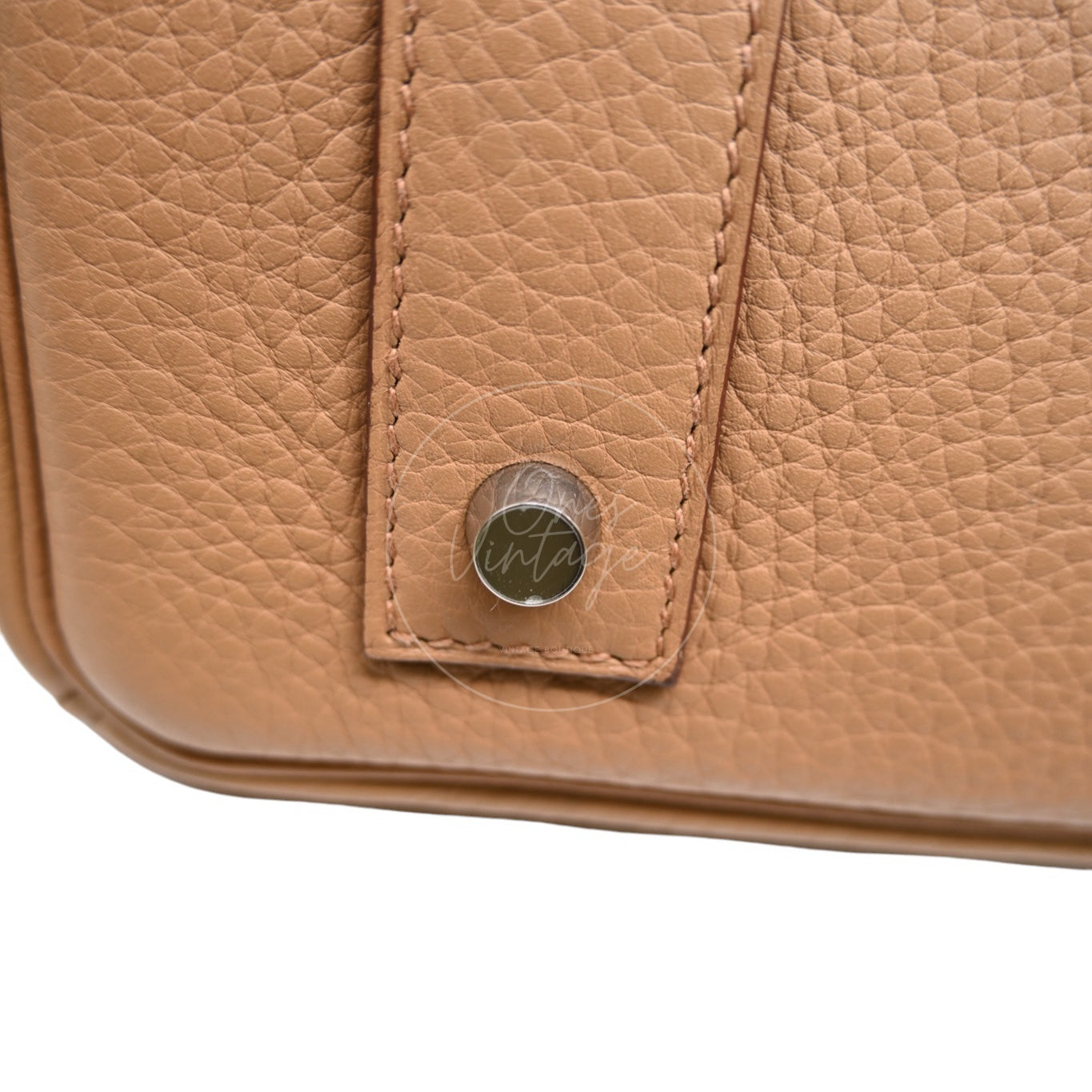 Hermes Shoulder Birkin PHW Camel Square L