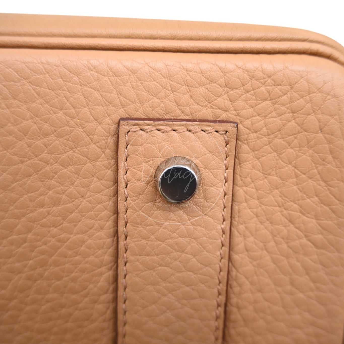 Hermes Shoulder Birkin PHW Camel Square L