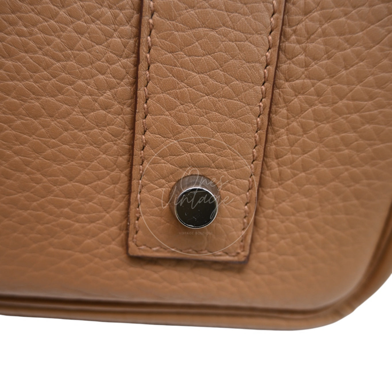 Hermes Shoulder Birkin PHW Camel Square L