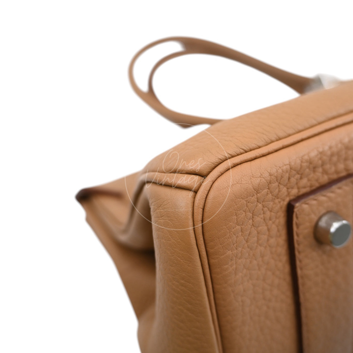 Hermes Shoulder Birkin PHW Camel Square L