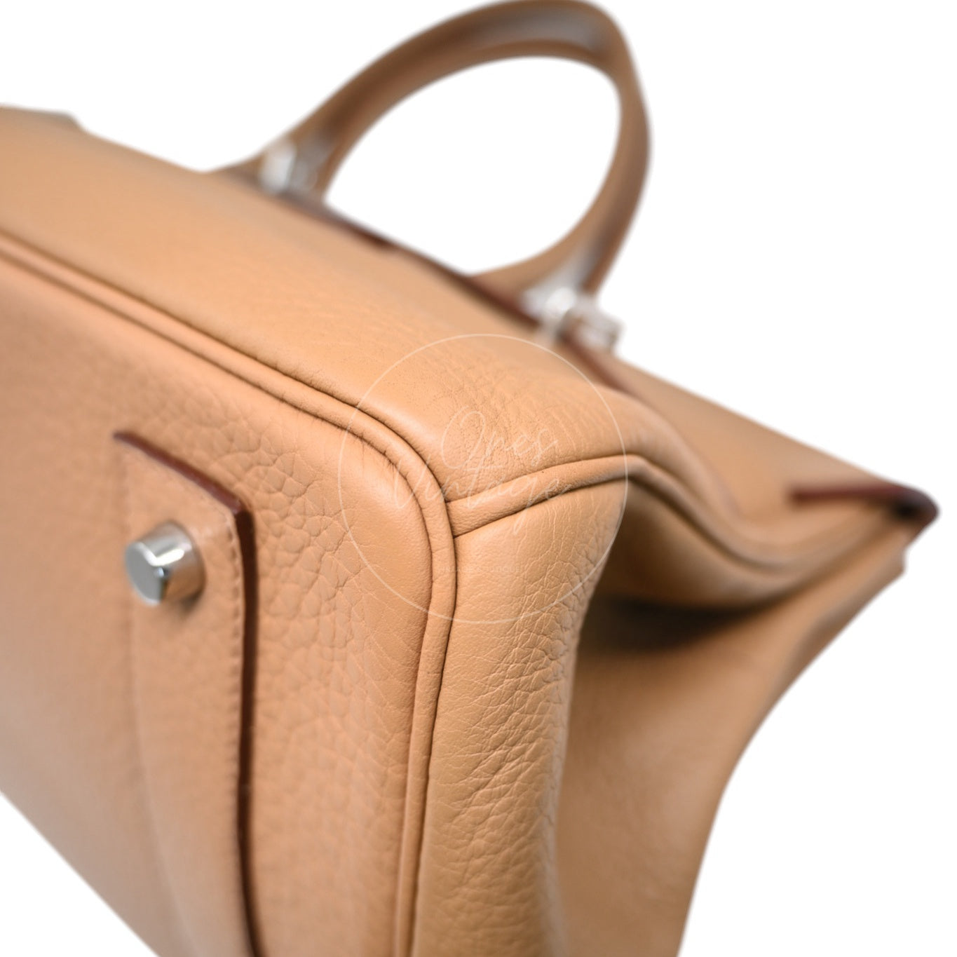 Hermes Shoulder Birkin PHW Camel Square L