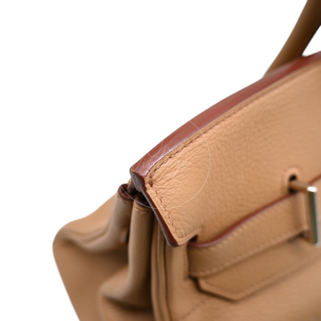 Hermes Shoulder Birkin PHW Camel Square L