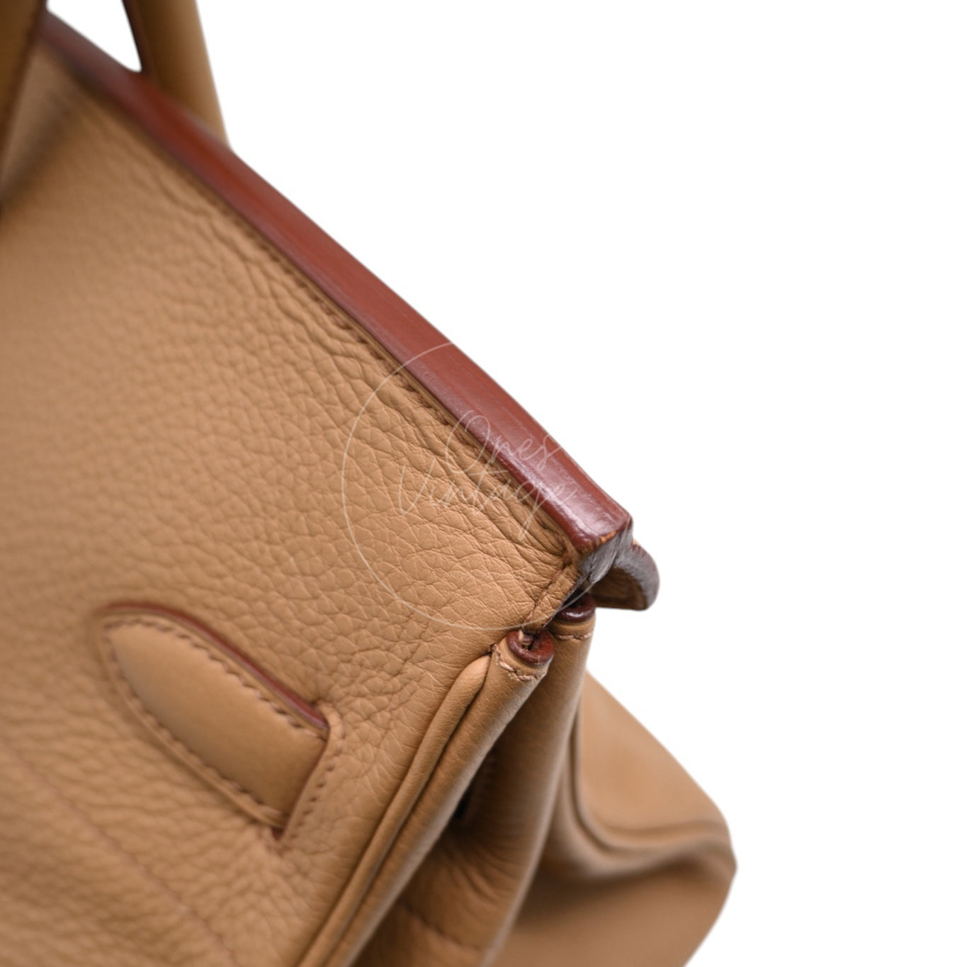 Hermes Shoulder Birkin PHW Camel Square L