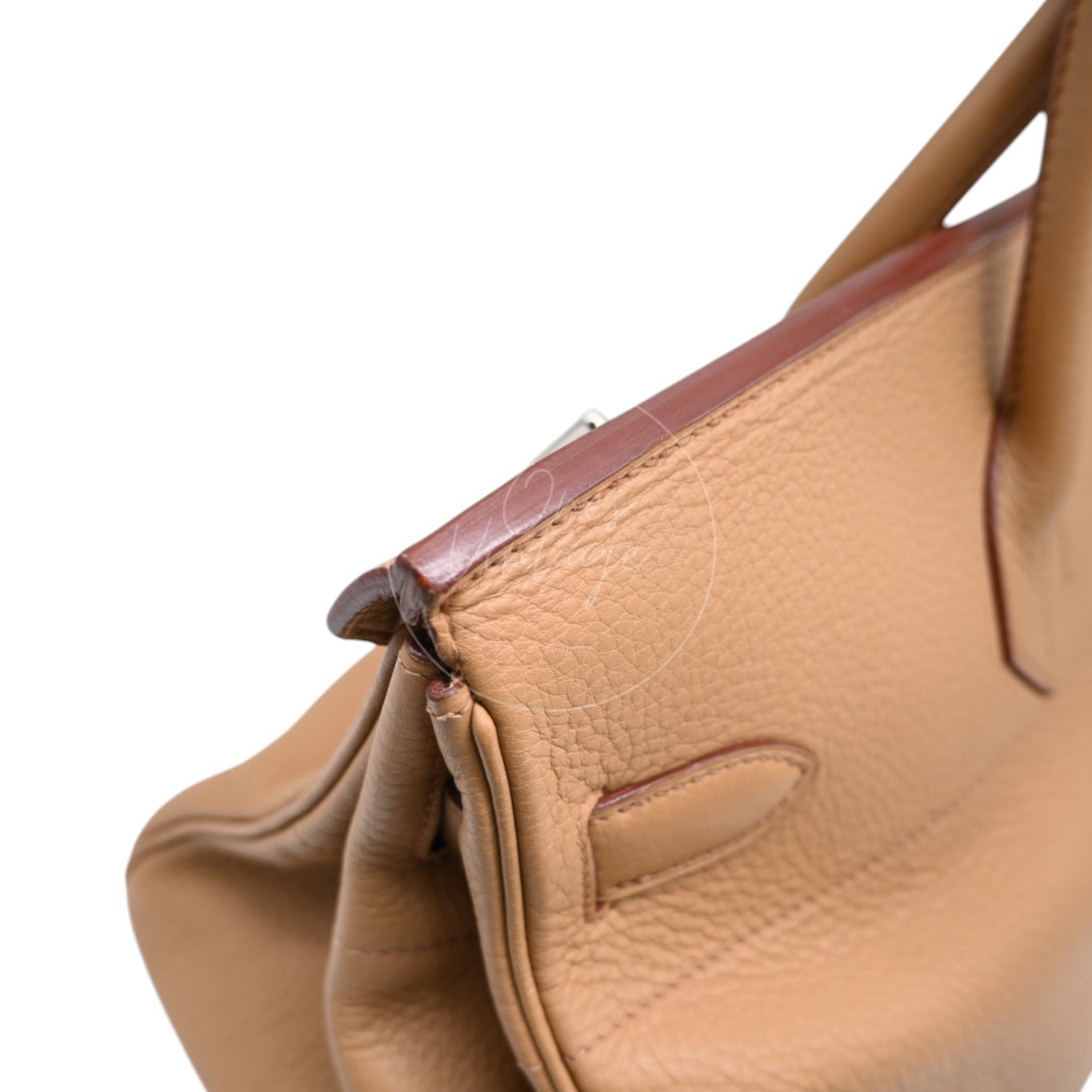 Hermes Shoulder Birkin PHW Camel Square L