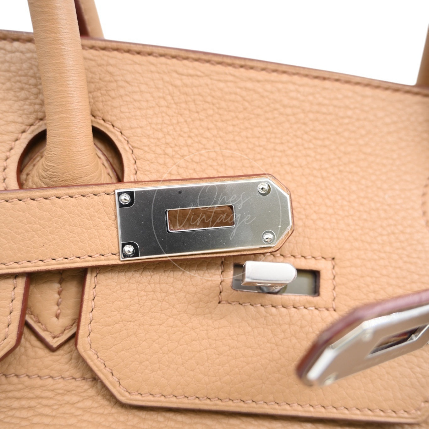 Hermes Shoulder Birkin PHW Camel Square L