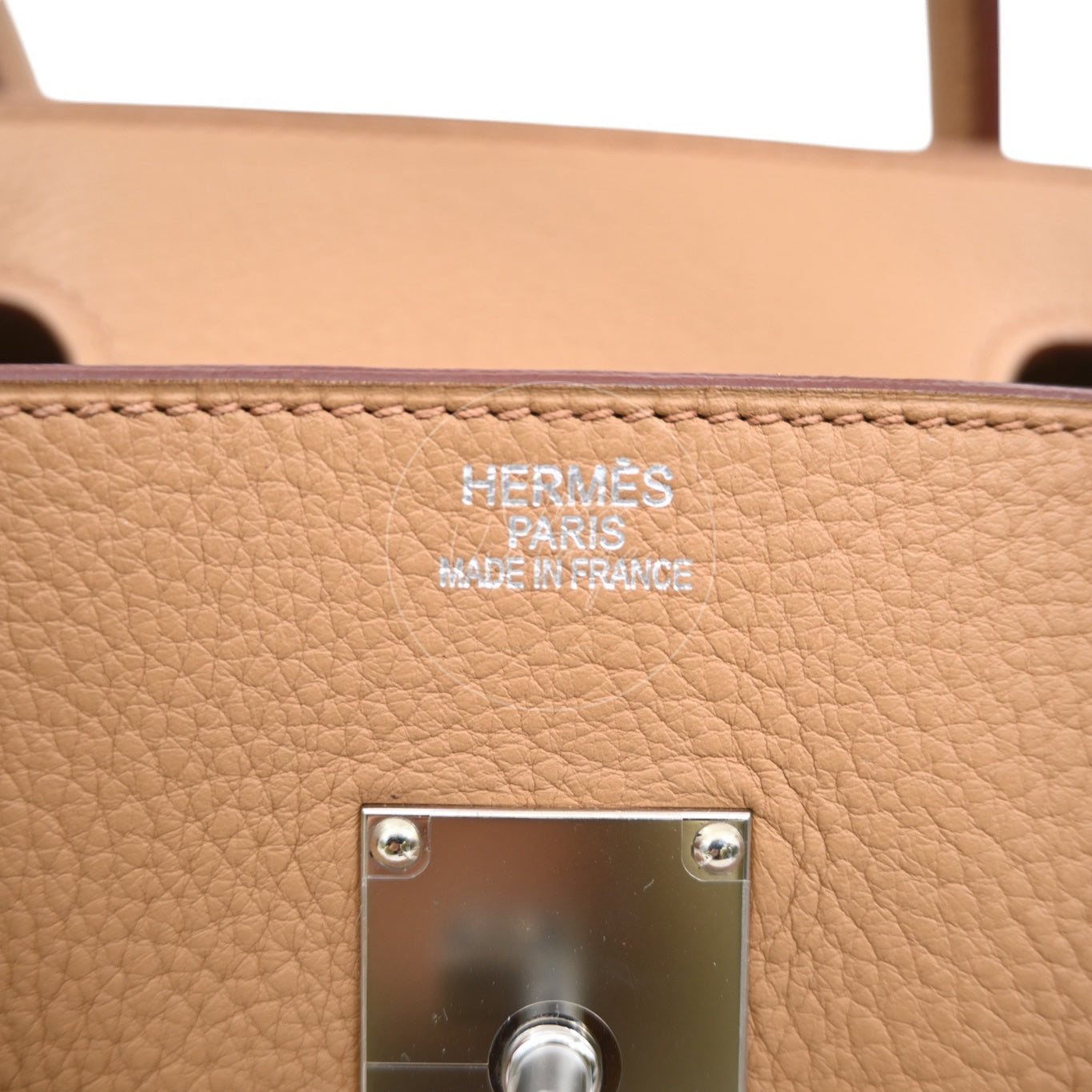 Hermes Shoulder Birkin PHW Camel Square L