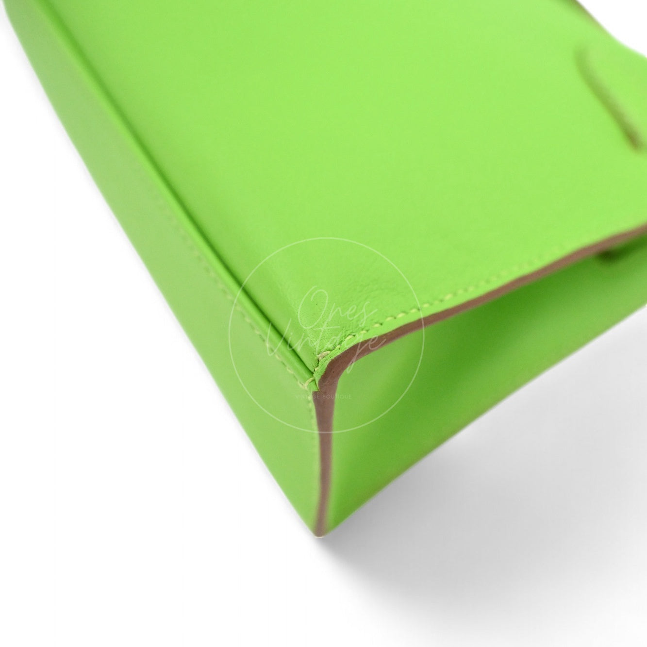 Hermes Mini Kelly Pochette Swift PHW Apple Green Square P