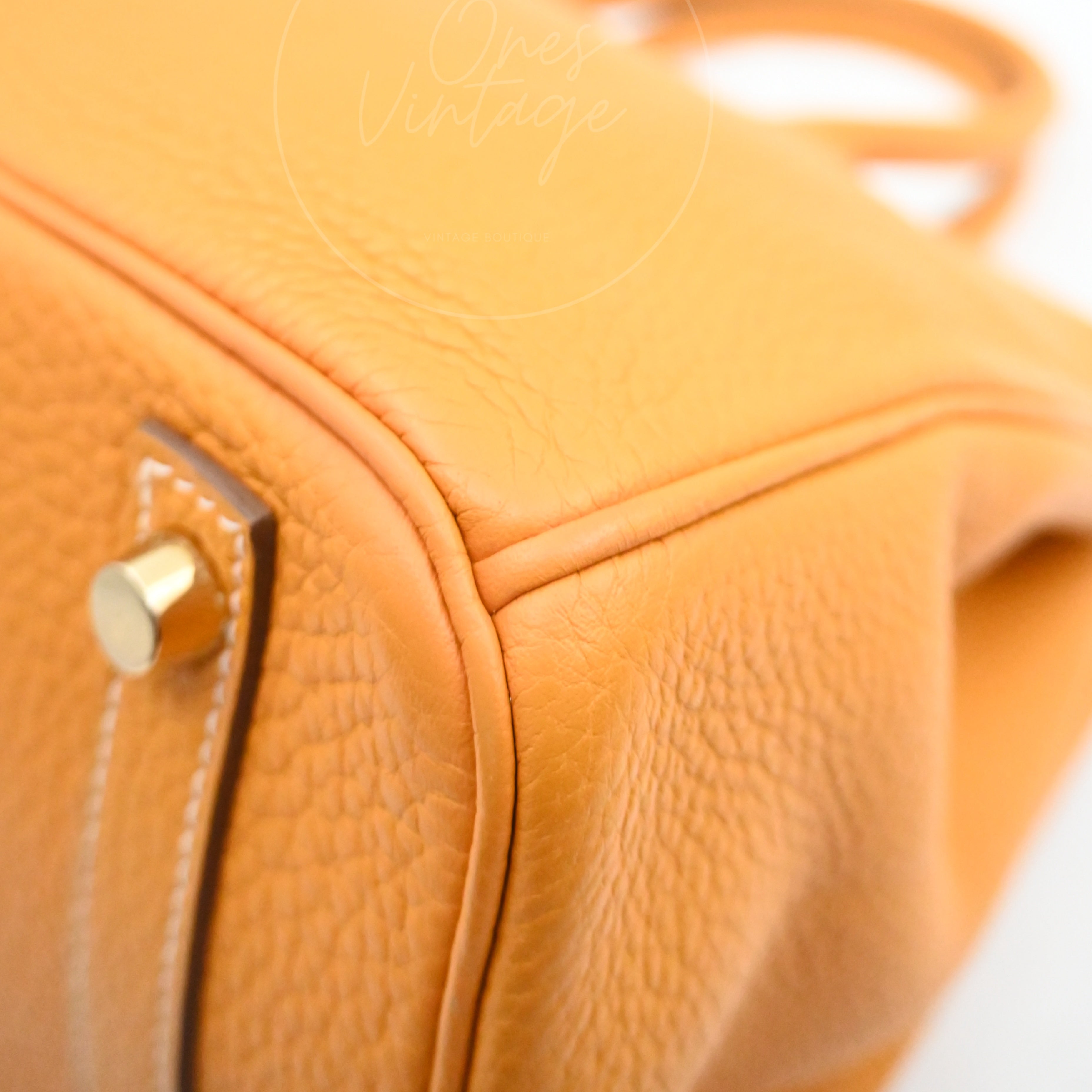 Hermes Birkin 30 TC GHW Orange Square P