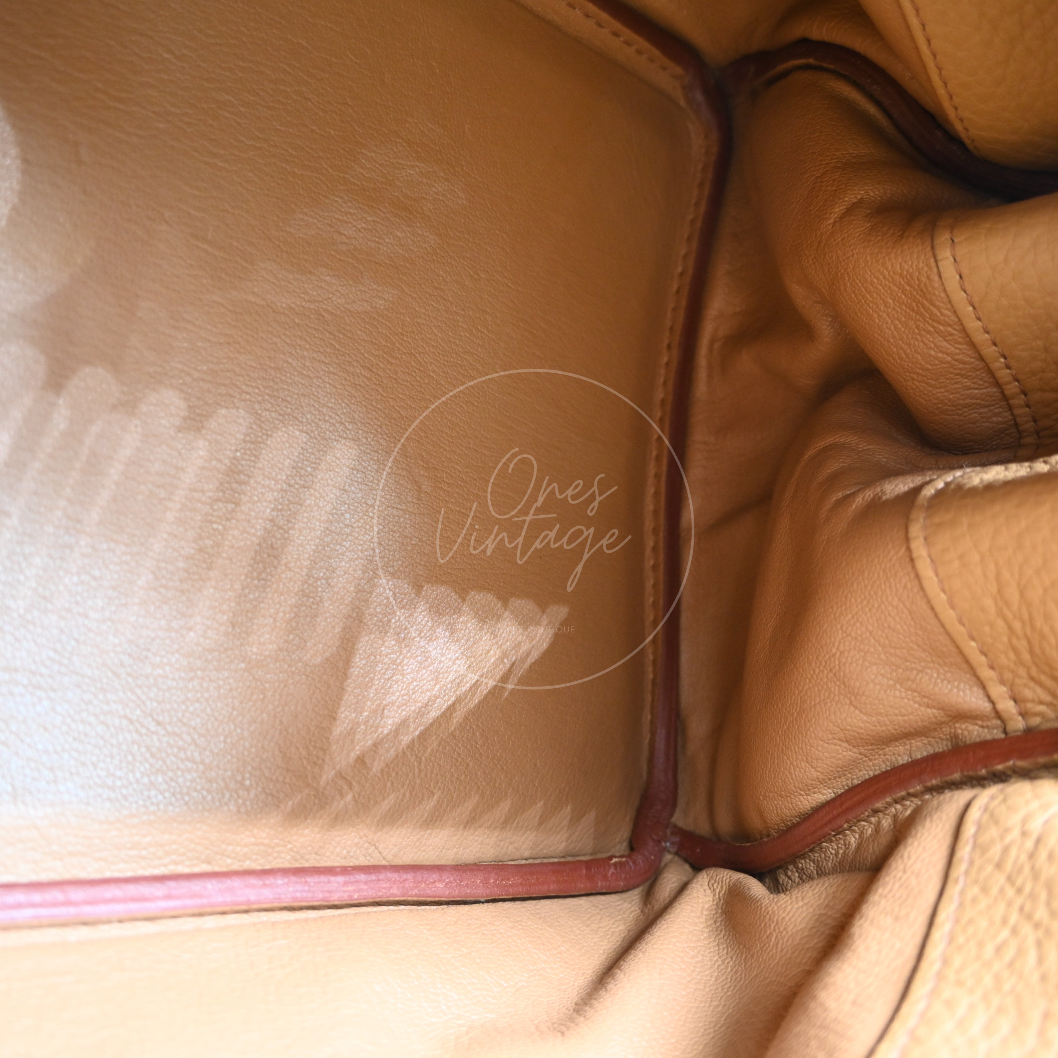 Hermes Shoulder Birkin PHW Camel Square L
