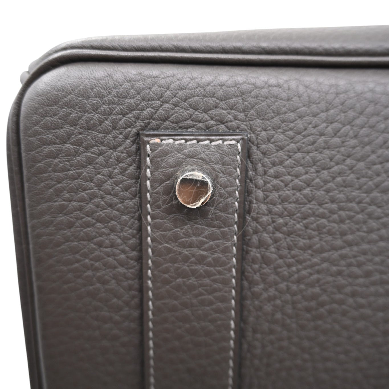 Hermes Birkin Shoulder Clemence 42 Gris Graphite PHW Square M