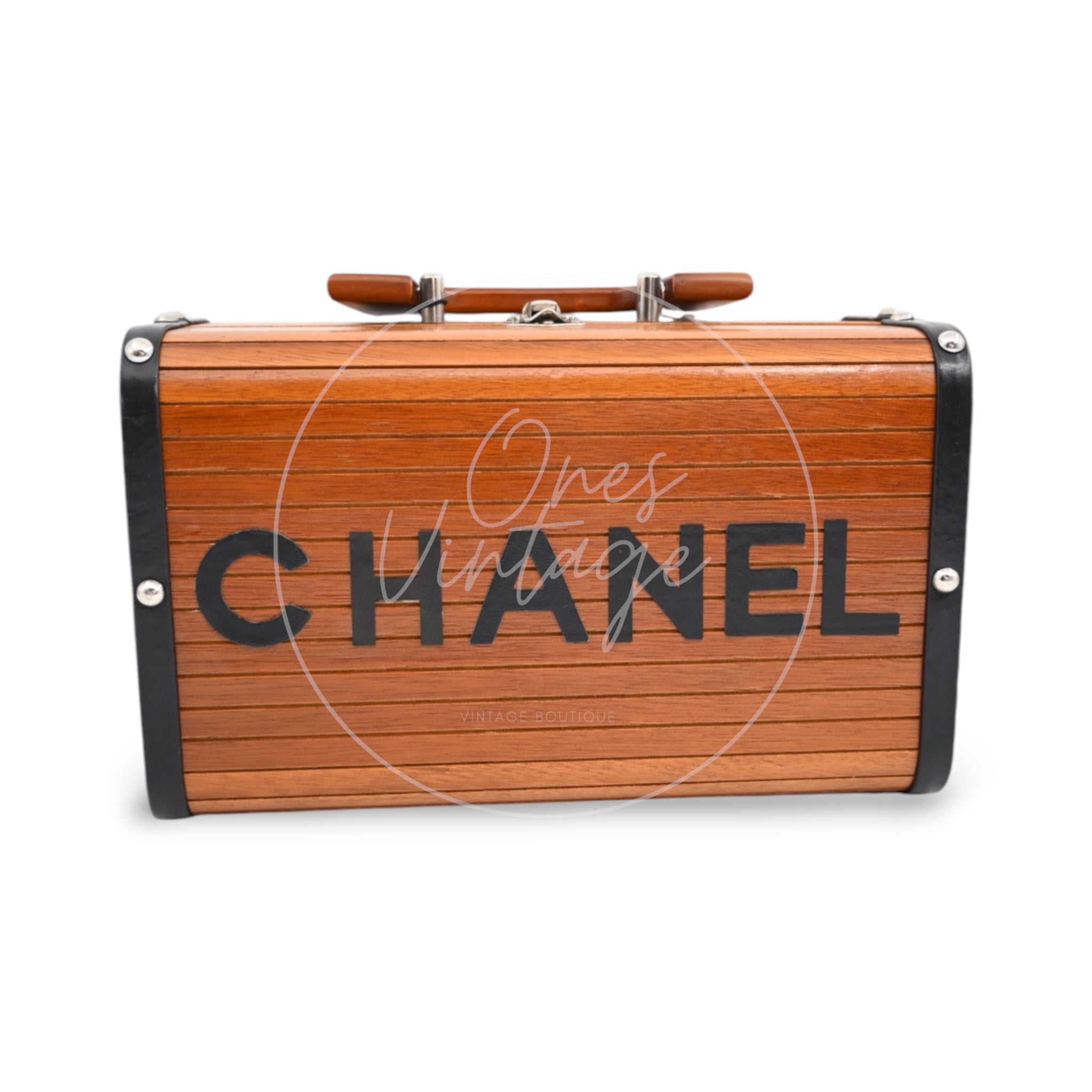 Chanel Wood Box SHW Brown Series 3