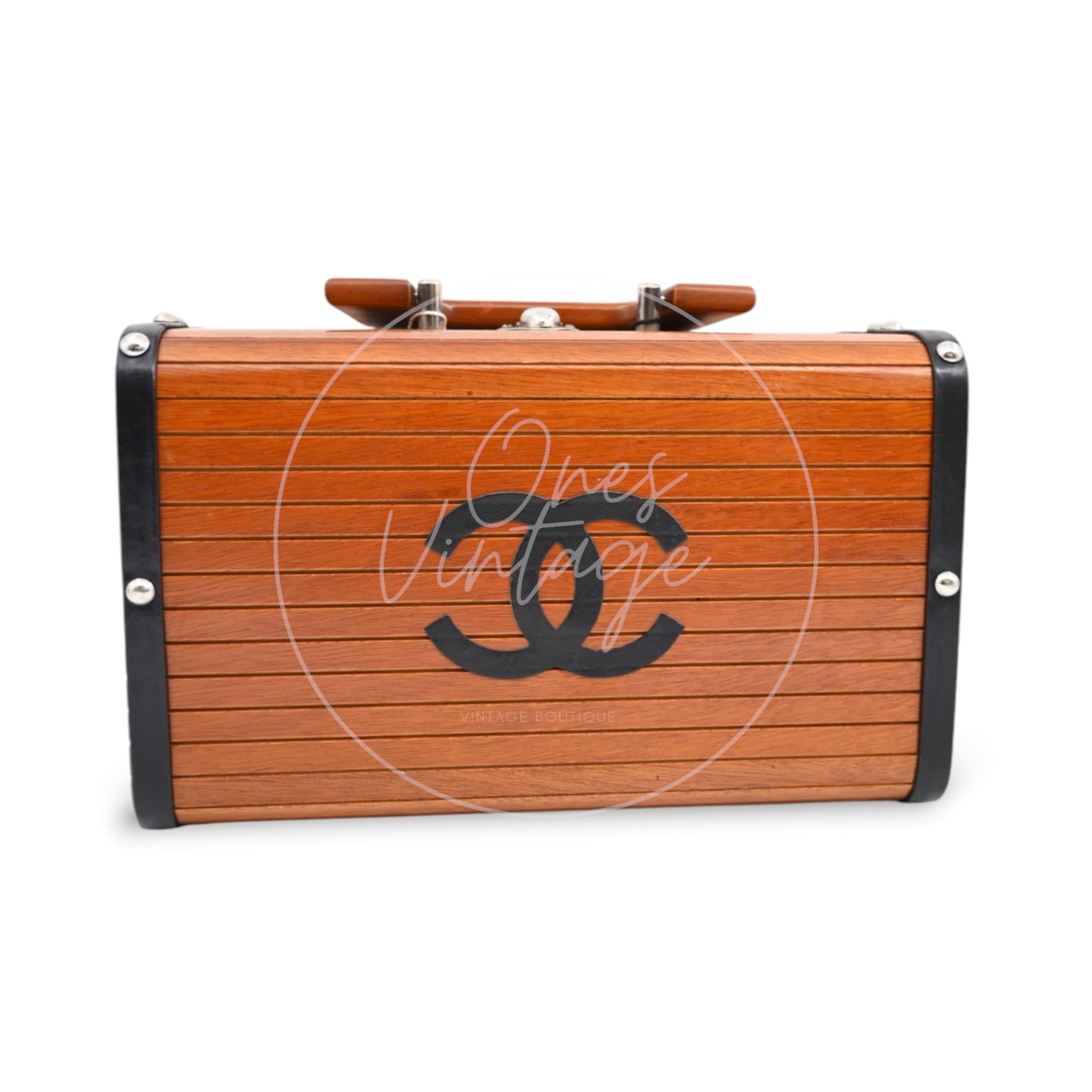 Chanel Wood Box SHW Brown Series 3