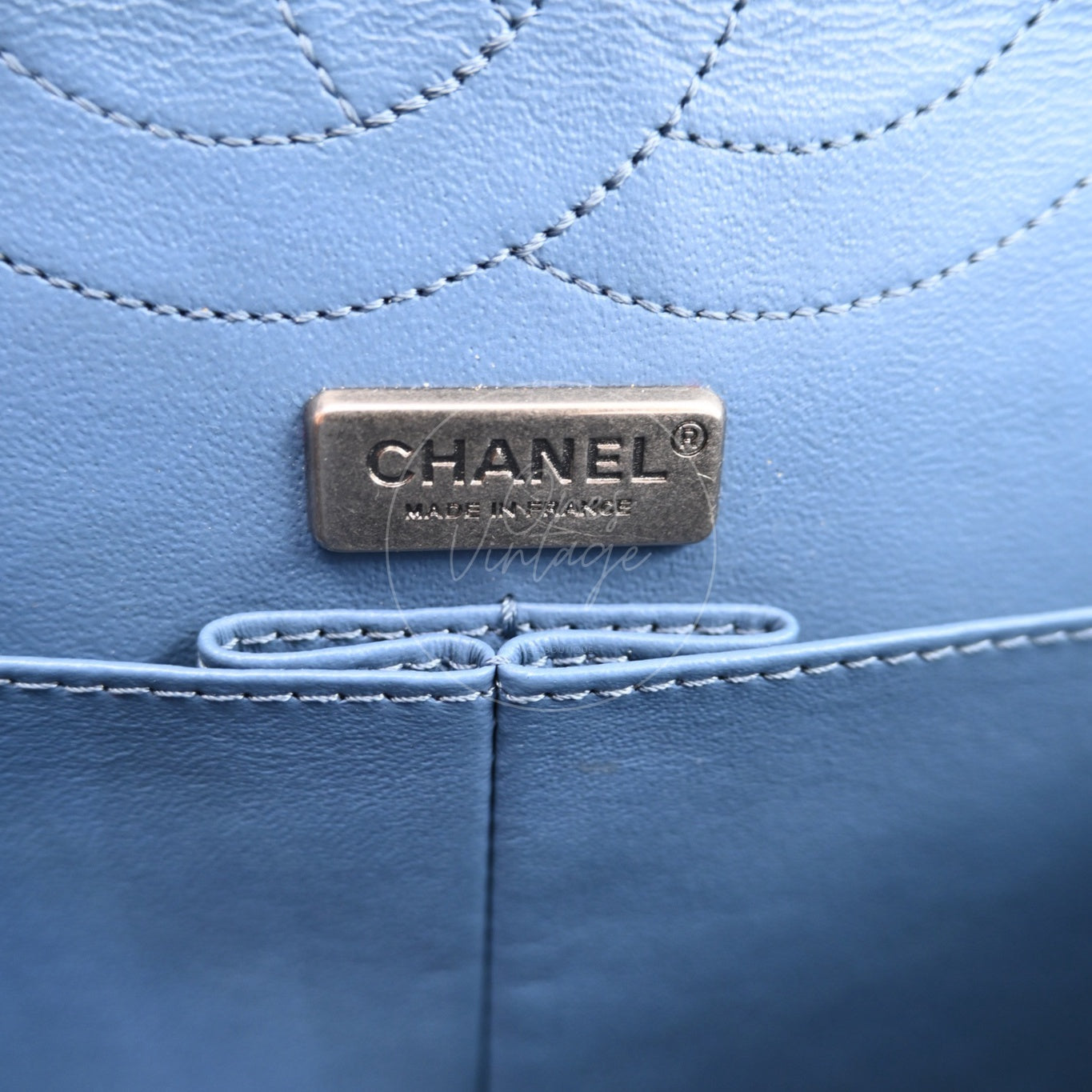 Chanel Fabric Paris-Salzburg Crest Austrian Embroidered Flap Bag SHW Blue Series 21