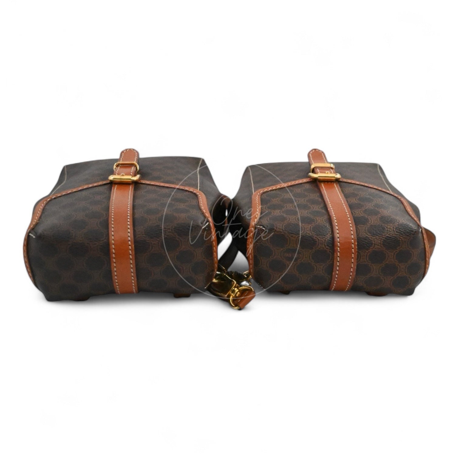 Celine Macadam Twins Backpack GHW Brown