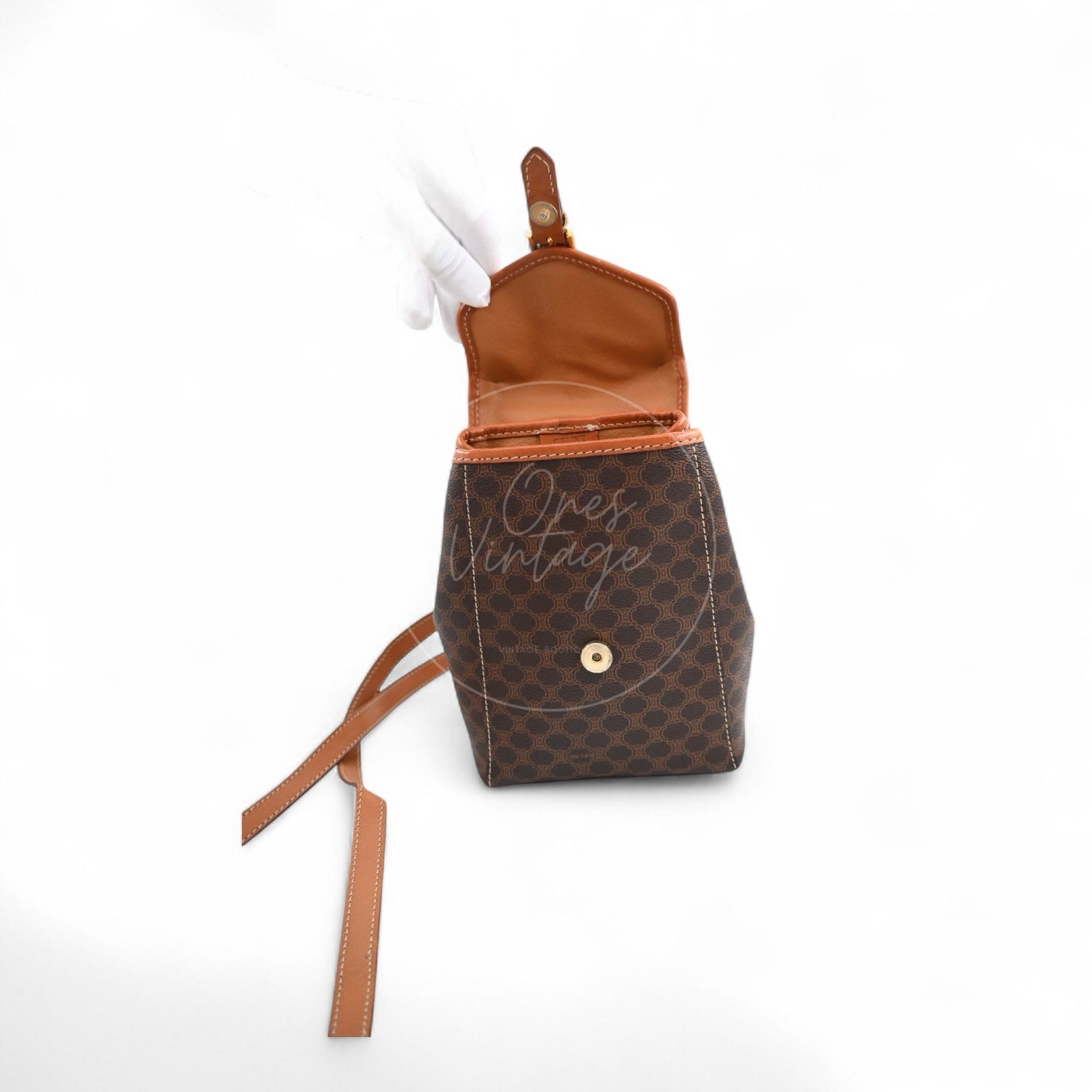 Celine Macadam Twins Backpack GHW Brown