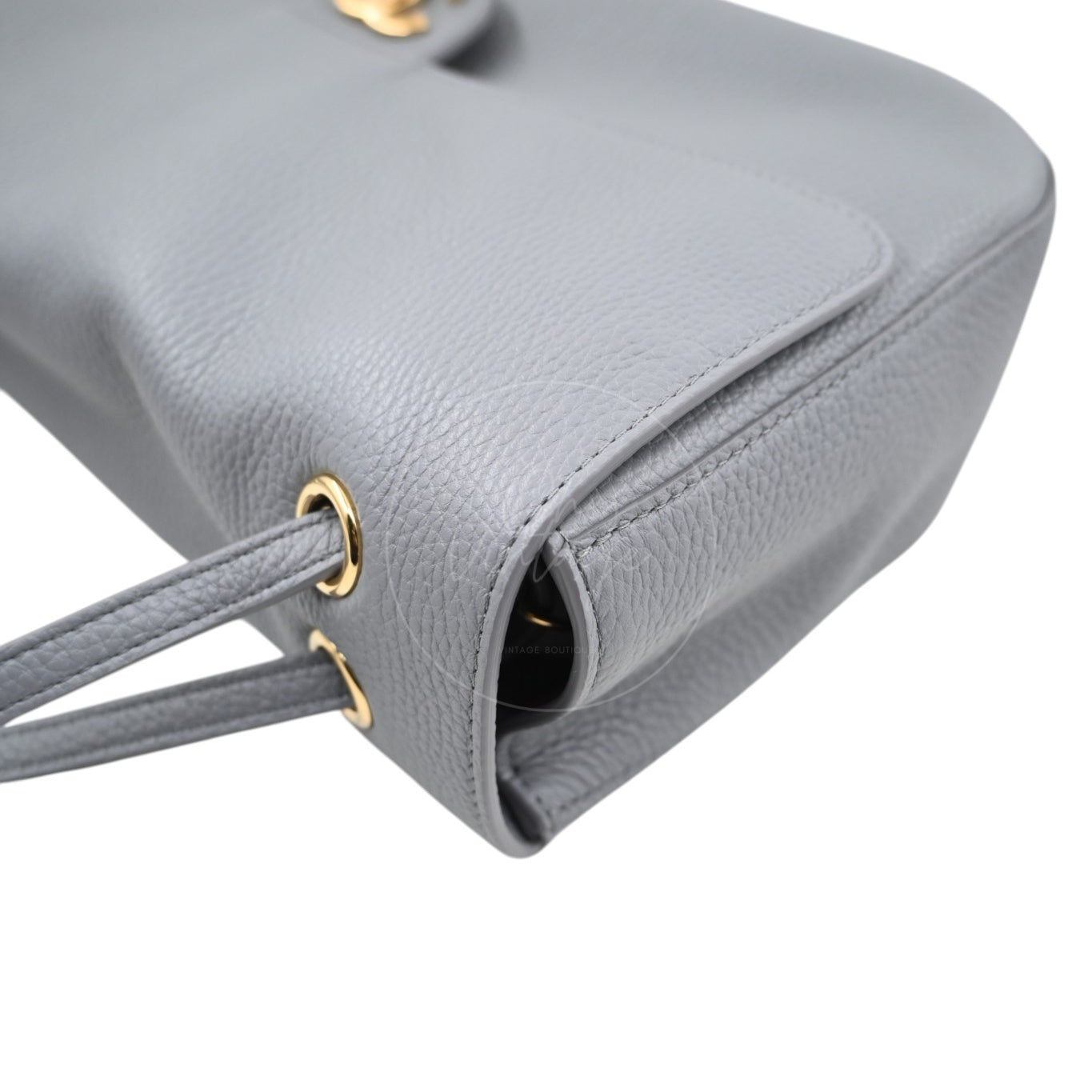 Chanel Grey Grained Calfskin Souplissimo Maxi Flap 32cm GHW Series TF