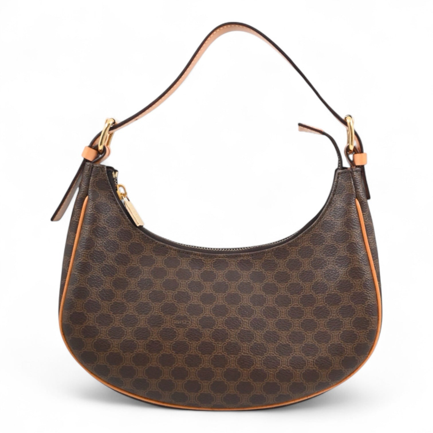 Celine AVA Bag In Triomphe Canvas and Calfskin Brown