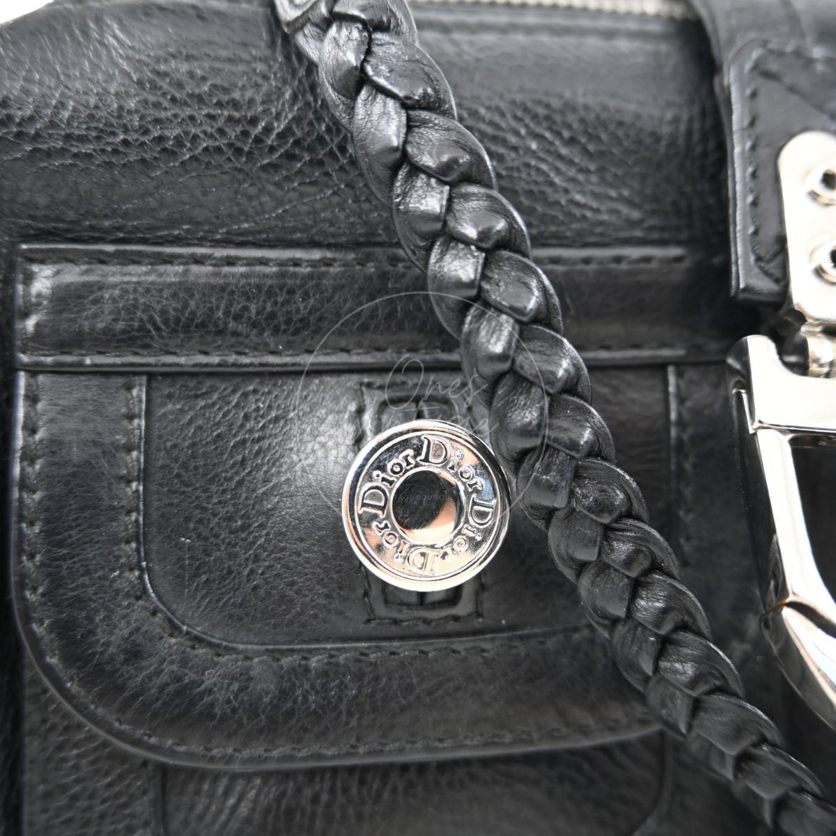 Christian Dior Leather East West Flight Bag Black Series 26