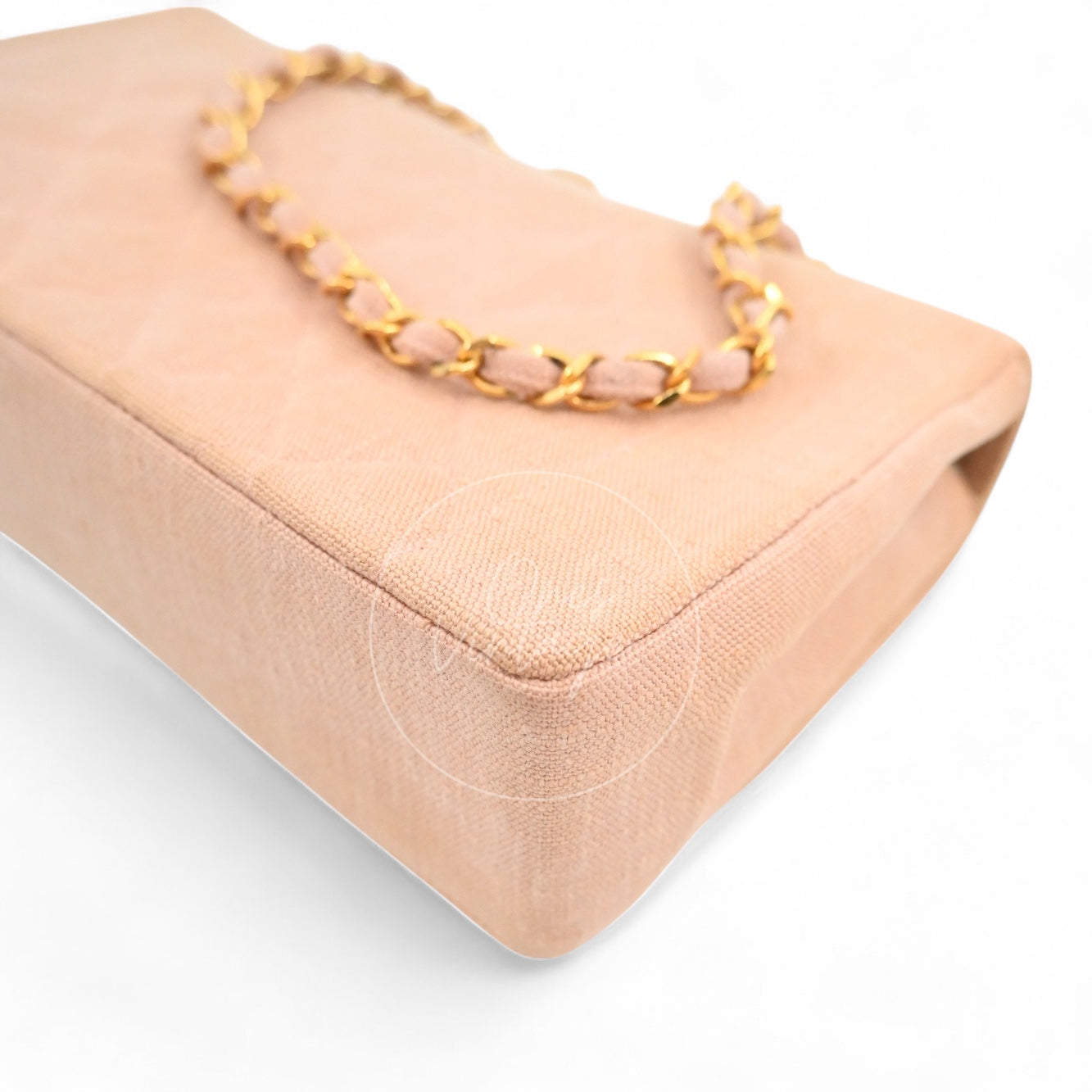 Chanel Vintage Medium Diana Flap Bag Canvas GHW Pink Series 2