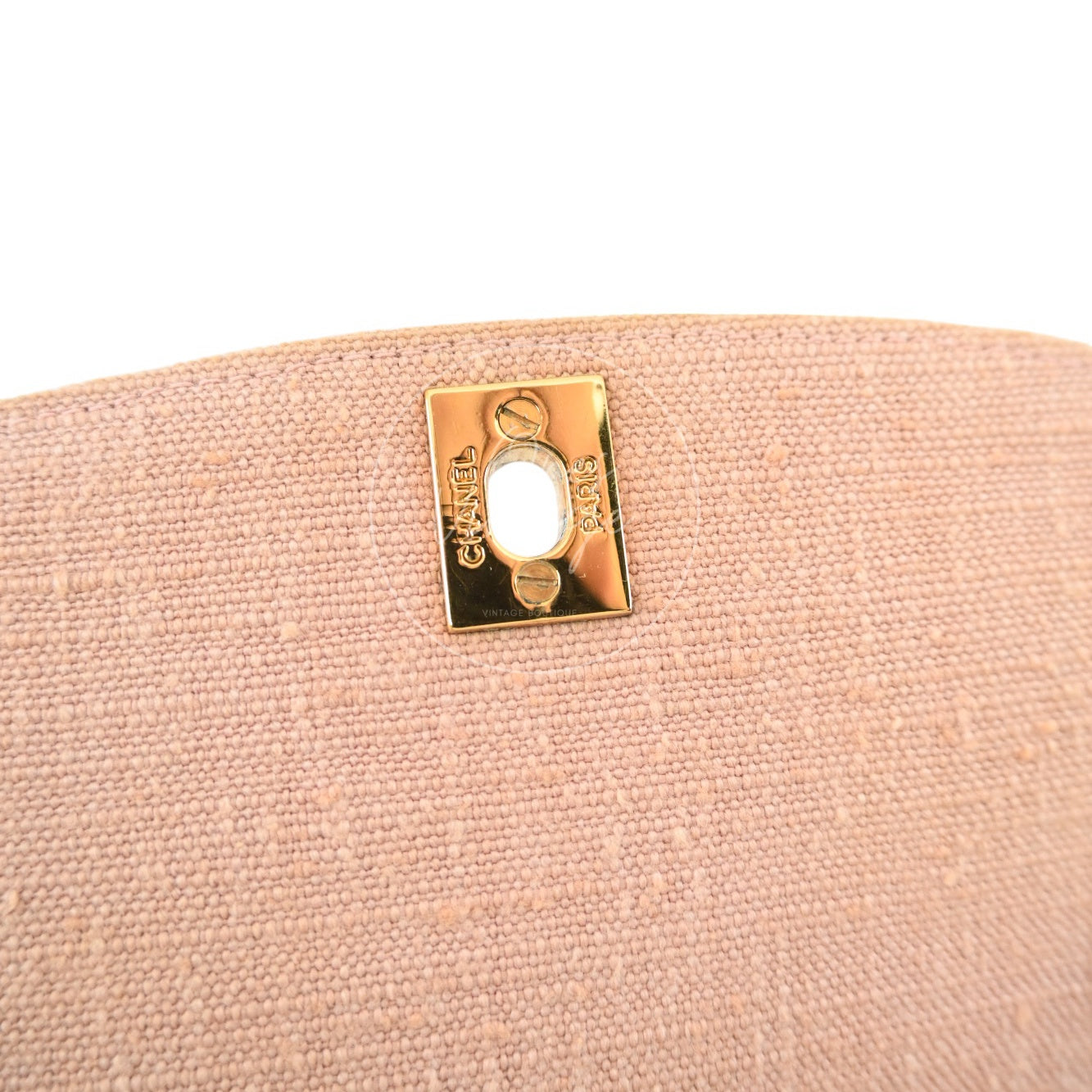 Chanel Vintage Medium Diana Flap Bag Canvas GHW Pink Series 2