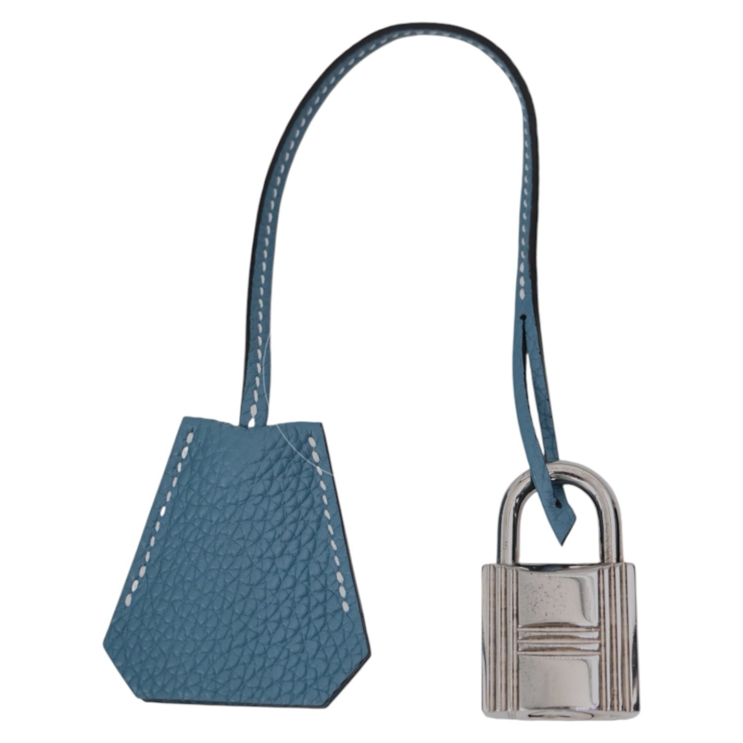 Hermes Birkin Shoulder PHW Denim Blue Square J