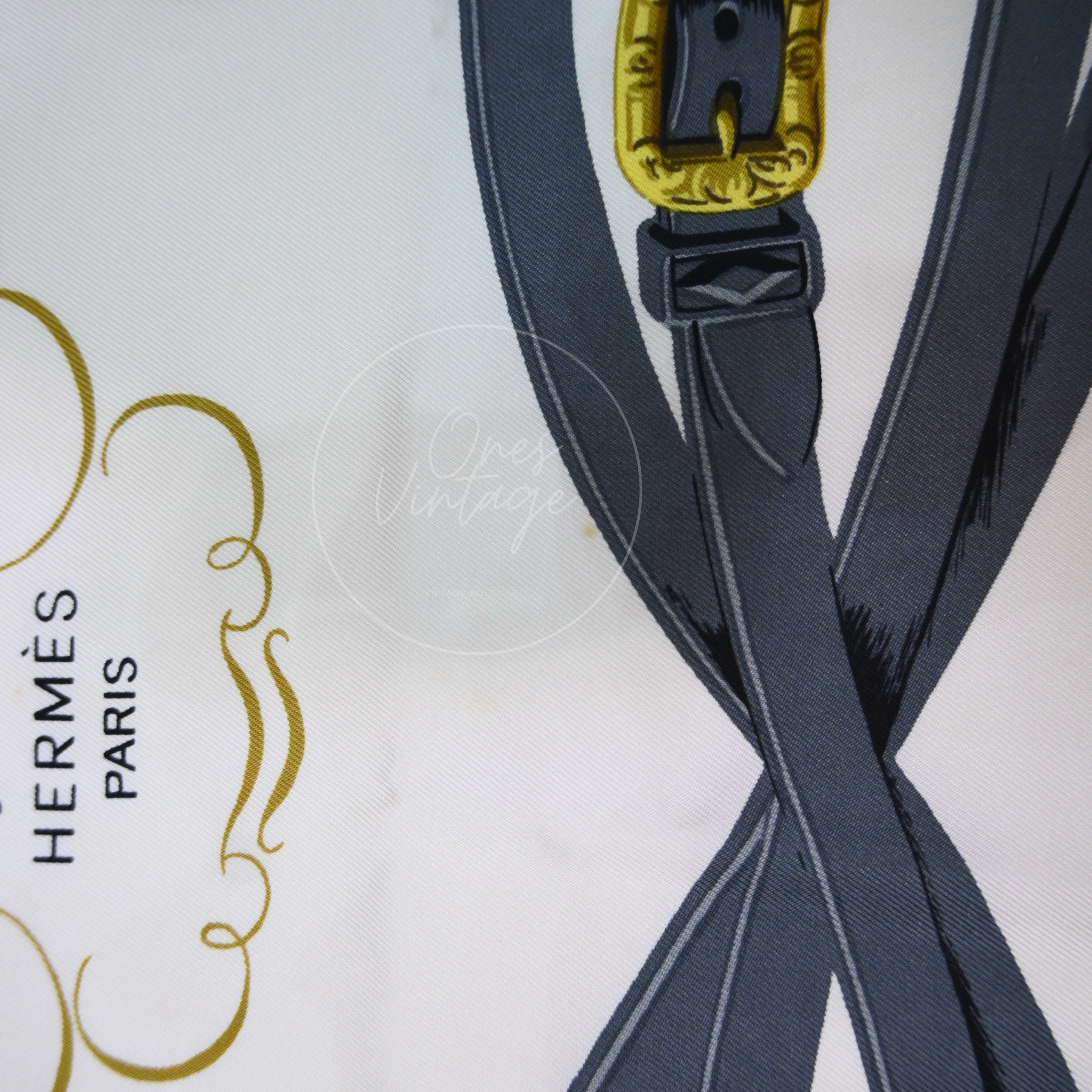 Hermes Carre 90 Brides De Gara Pink Silk Square Scarf