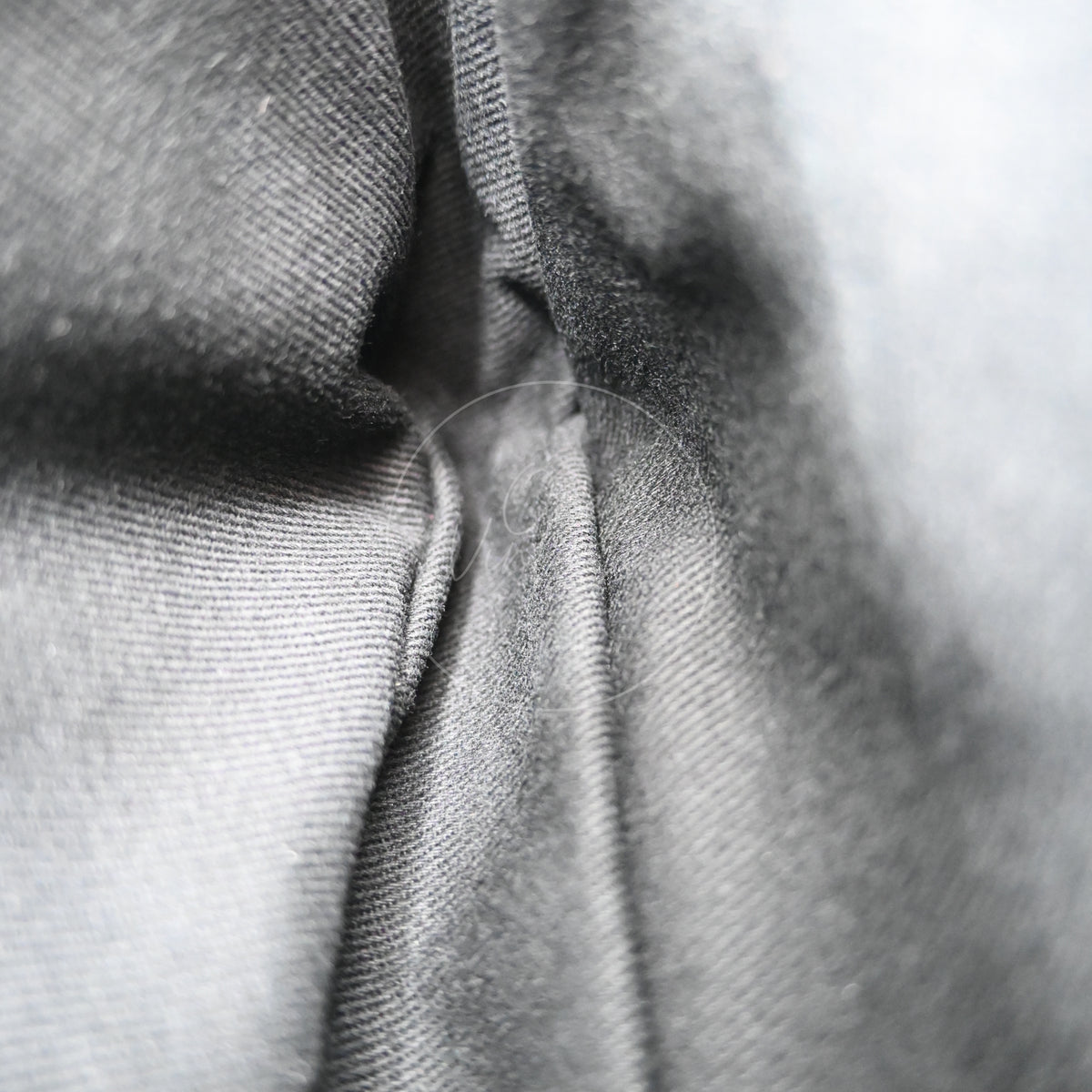 Chanel Small Bandana Single Flap in black quilted cotton, folded seam construction and tonal stitching detail